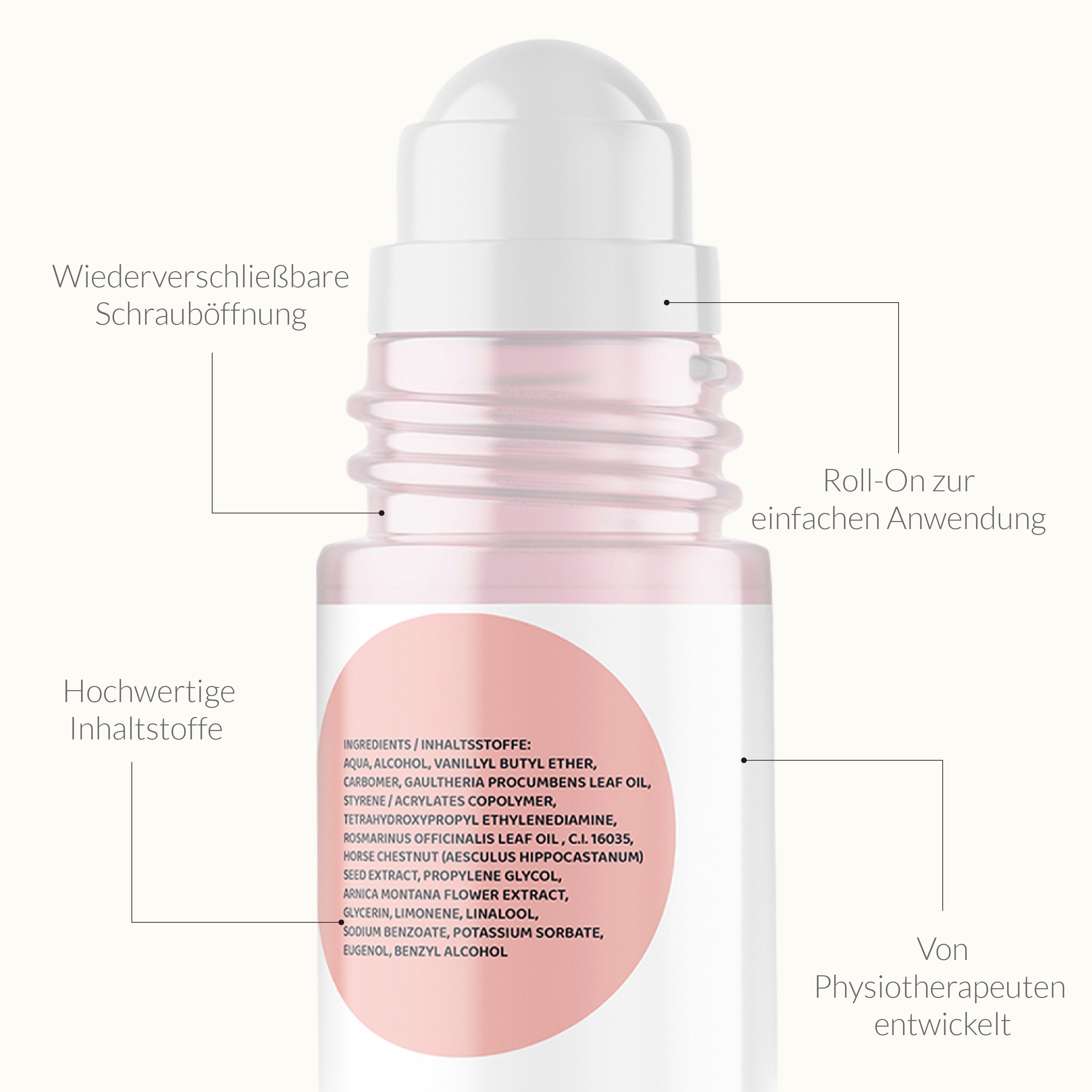 SAPURA Health Hautcreme Wärmesalbe Schmerzsalbe Roll-On - Extra Stark für Rücken & Schulter, 1-tlg.
