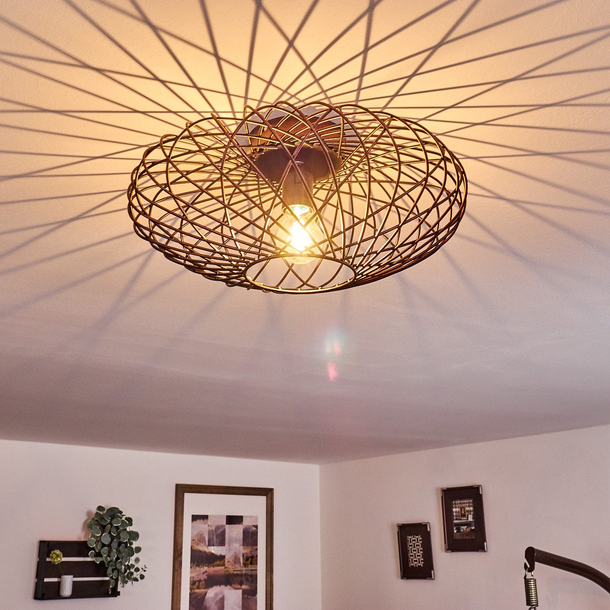 hofstein Deckenleuchte »Pieris« Deckenlampe aus Metall günstig online kaufen
