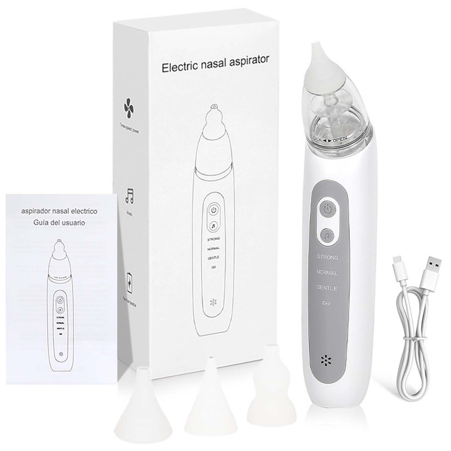 trends for living Nasensauger Babys Elektrischer Nasensauger Unterdruck-Anti-Reflux mit 3 Saugstufen