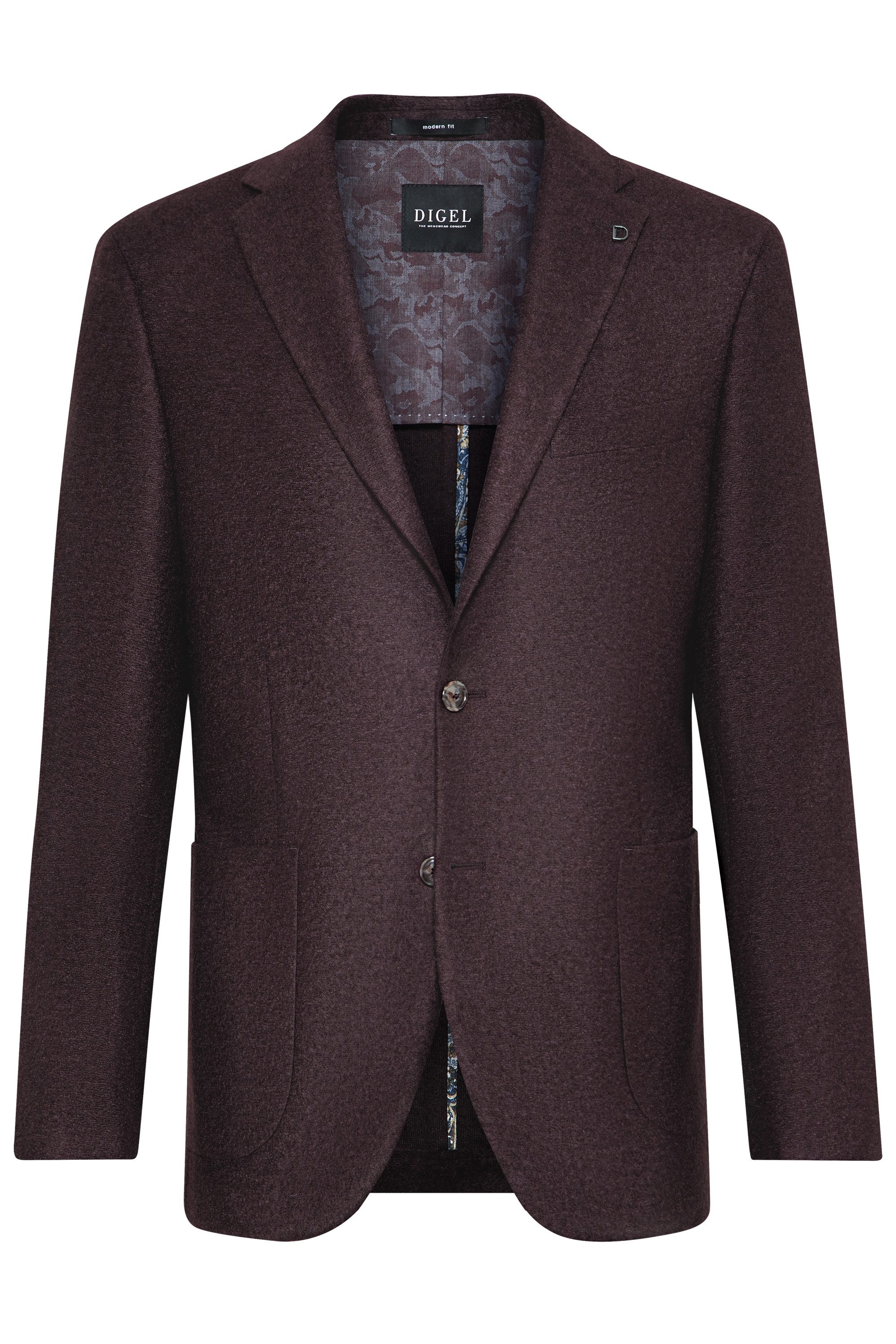 Digel Anzugsakko Edward-ST (1-tlg., Polyester- Schurwollmix) Kissing Button günstig online kaufen