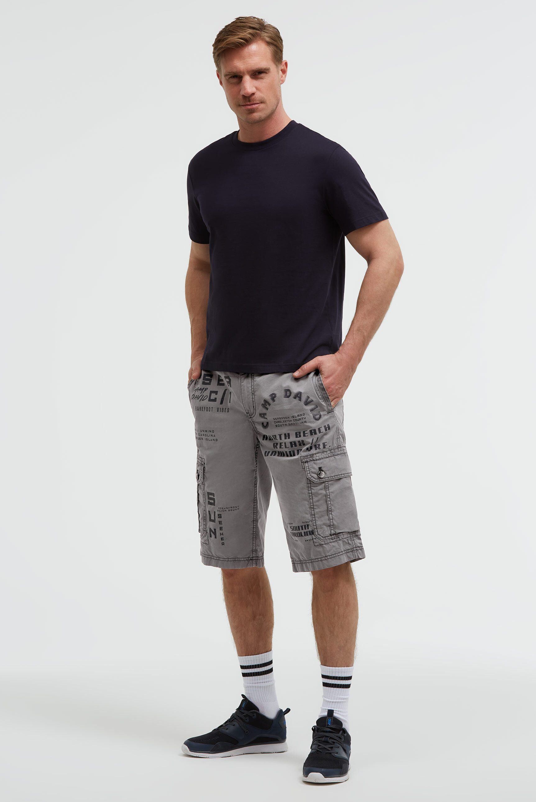 CAMP DAVID Shorts aus Baumwolle