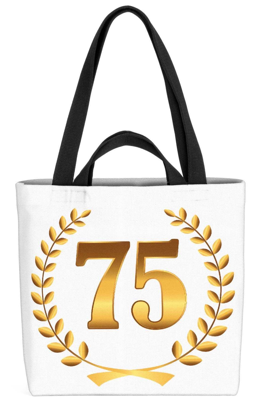 VOID Geburtstag 75 Henkeltasche Jubiläum Kranz Hochzeit Jubiläum (1-tlg), Jahre Jahre Geburtstag