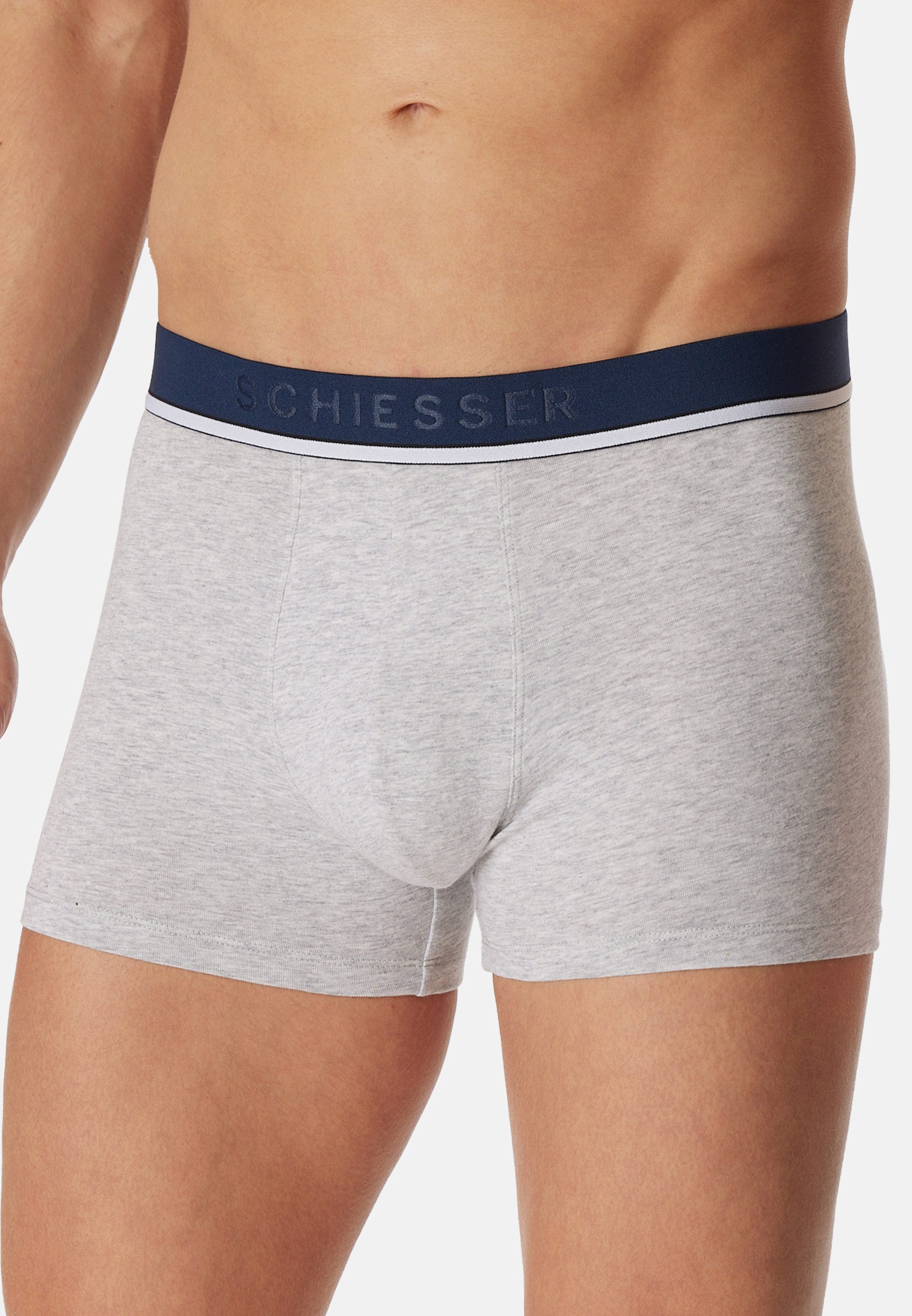 Schiesser Retro Boxer 3er Pack - 95/5 - Organic Cotton (Spar-Set) Retro Short / Pant - Baumwolle - ohne Eingriff