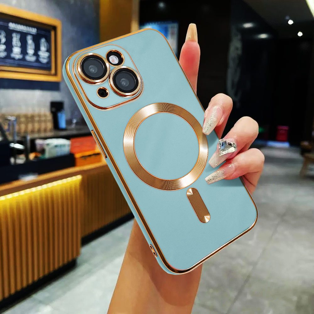 FITSU Handyhülle Hülle für iPhone 14 Handyhülle MagSafe kompatibel mit Kameraschutz 6,1 Zoll, MagSafe kompatible Schutzhülle für iPhone 14 Hülle Case Handyschale