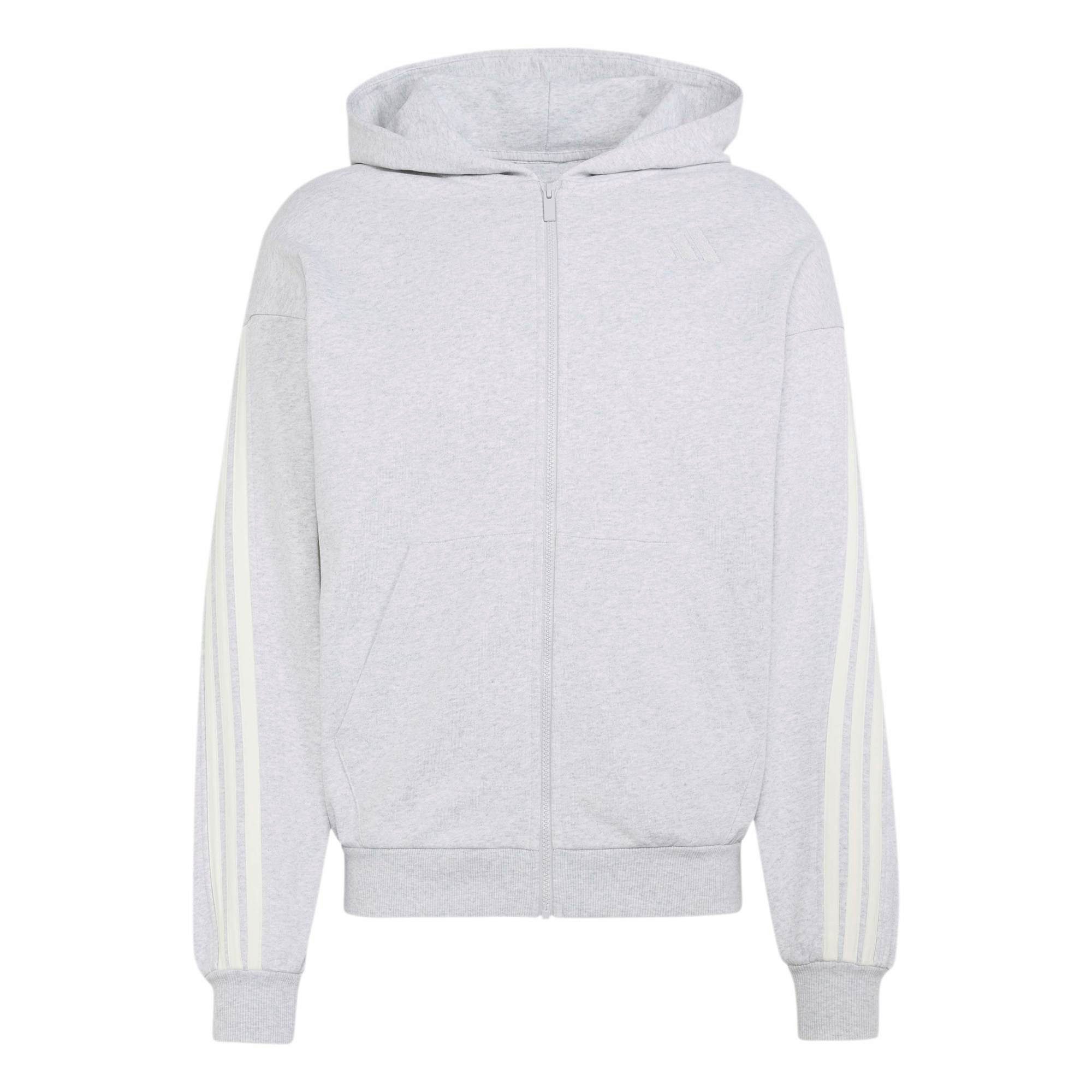 adidas Sportswear Kapuzensweatshirt M AK 3S FZ LGREYH/OWHITE