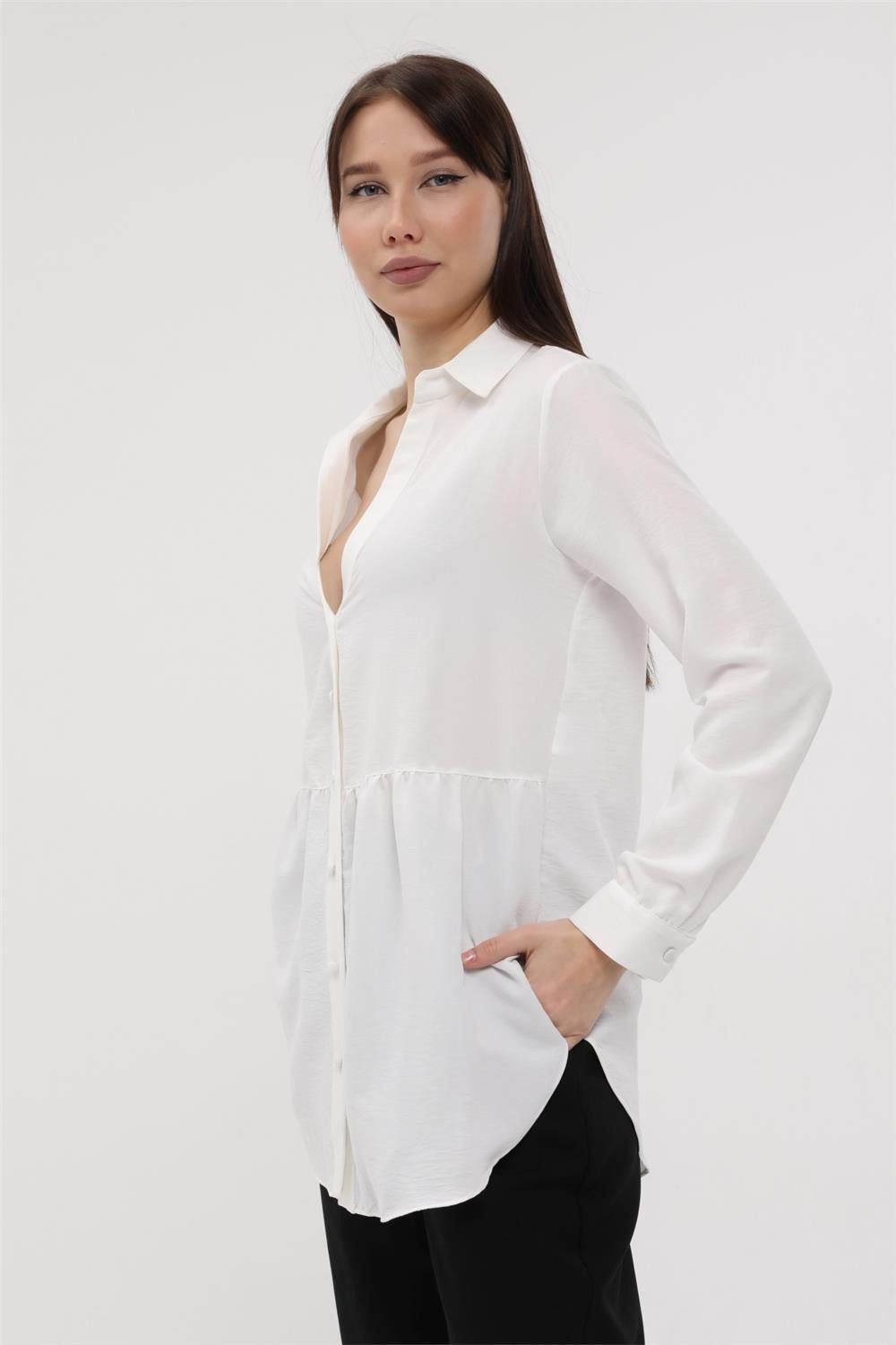HomeStore Hemdbluse Schlichtes Hemd
