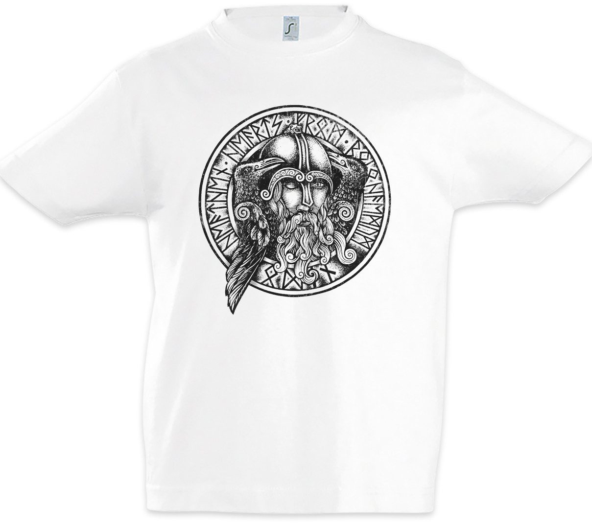 Print-Shirt Odhin II Kinder T-Shirt Eye Walhalla Odhin Wotan Thor Vikings Loki