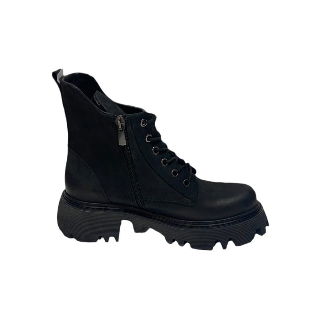 LaMarta boots damen schwarz, Mit Zipper und Schnürung für Damen, Absatzstie günstig online kaufen