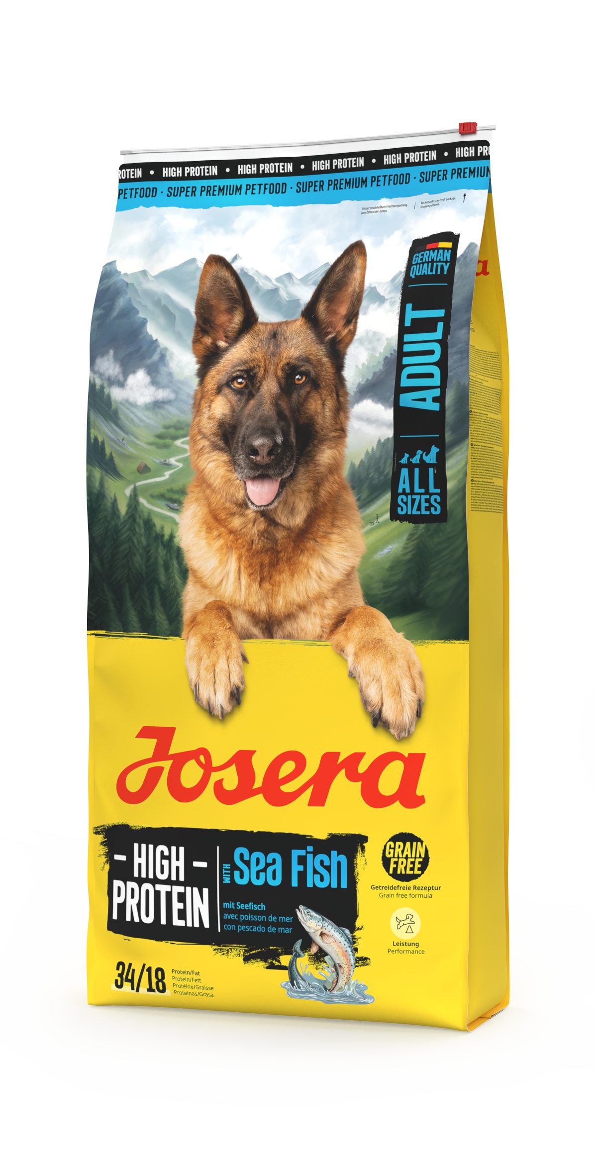 Josera High Protein Seefisch 12,5kg, Trockenfutter für: Hunde, Adult All Size, für ausgewachsene Hunde aller Größen