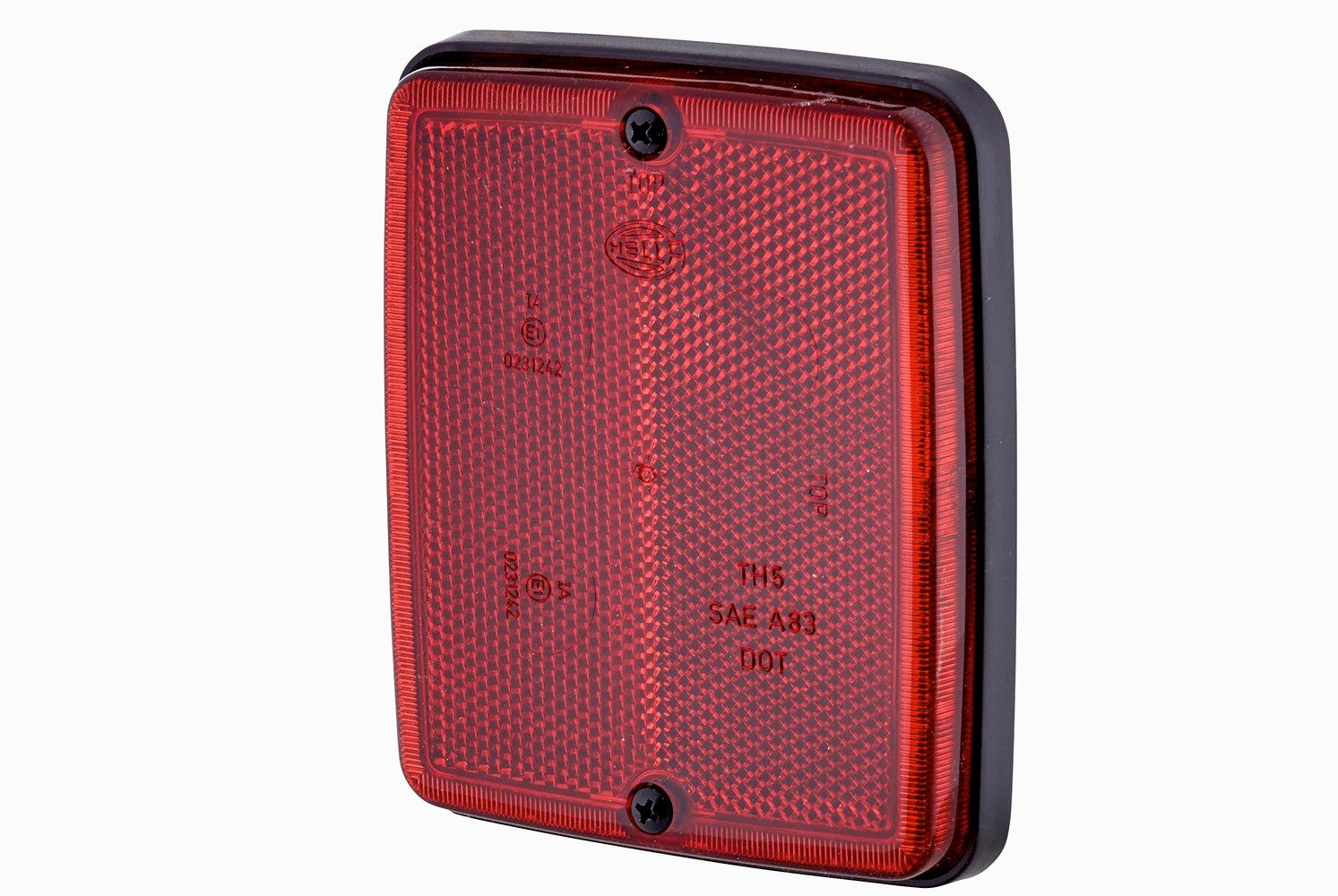 Hella LED Gartenstrahler HELLA 8RA 003 660-007 Rückstrahler - Lichtscheibenfarbe: rot - geschra