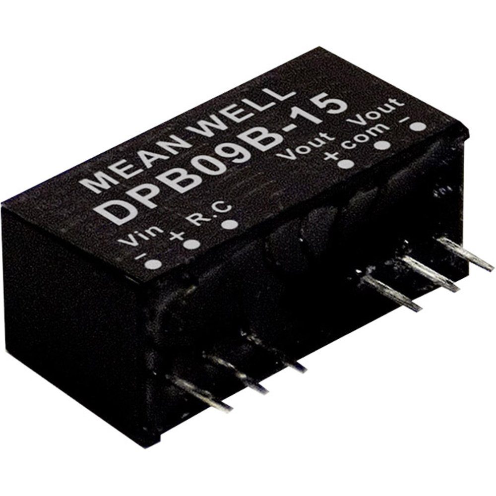 Spannungswandler Mean Well DPB09B-15 DC/DC-Wandlermodul 300 mA 9 W Anzahl Ausgänge: 2