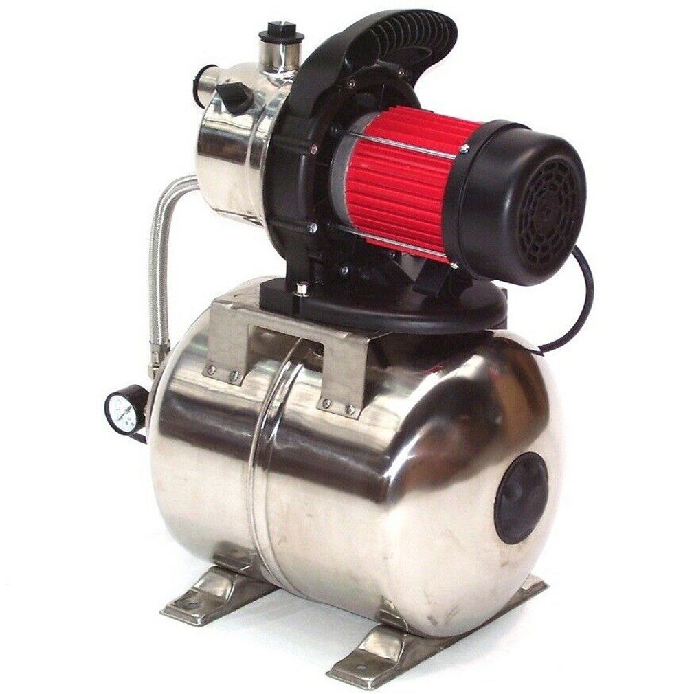 Apex Hauswasserwerk Edelstahl Hauswasserwerk 3800L Gartenpumpe Wasserpumpe 44323