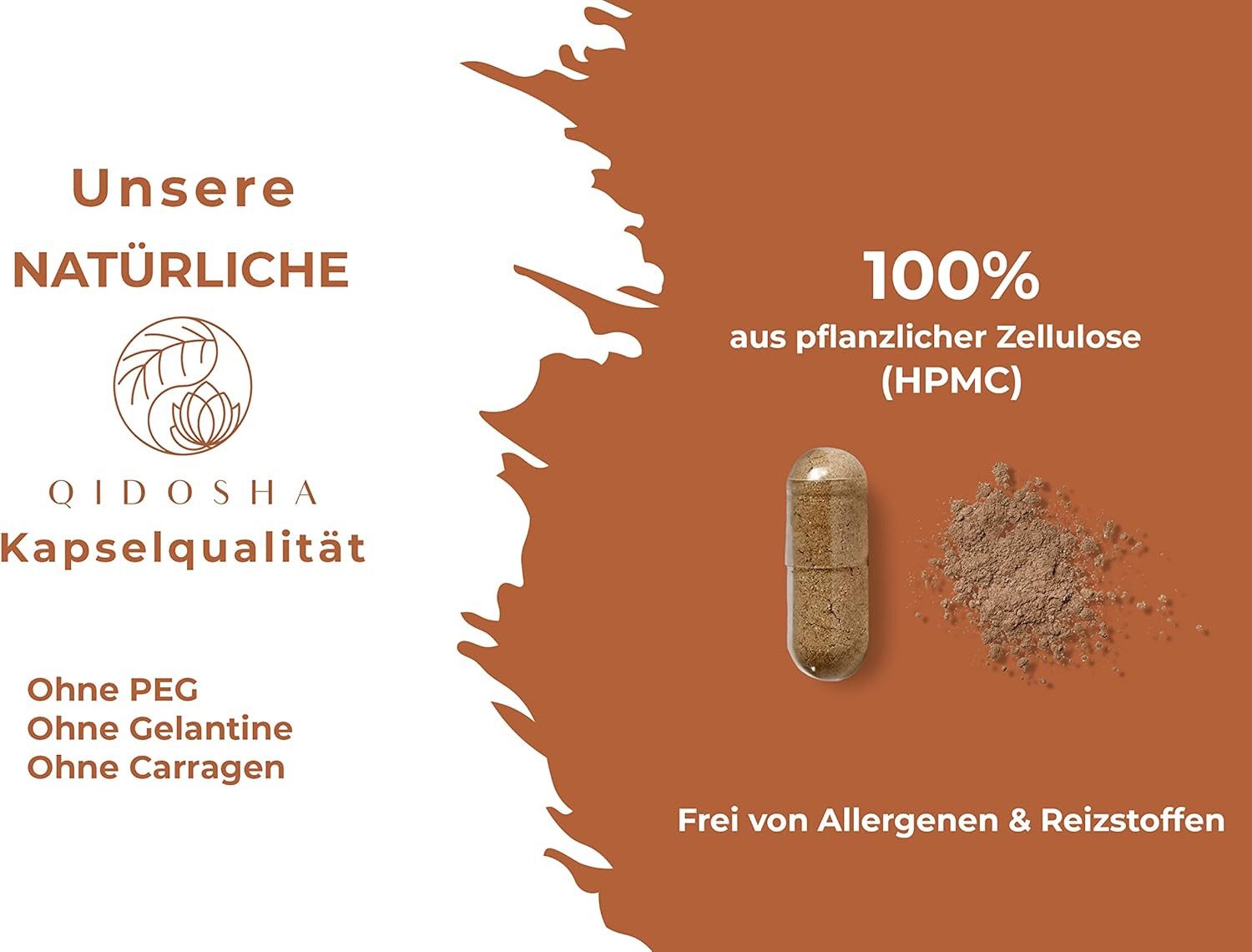 QIDOSHA Cordyceps sinensis (CS-4) Kapseln, Extrakt Kapseln, TESTSIEGER 02/2023*, 180 Stk, 2000mg Raupenpilz (CS-4) Extrakt pro Tagesdosis, 500mg je Kapsel, laborgeprueft, Cordyceps Kapseln hochdosiert à 180 St., 111.6 g
