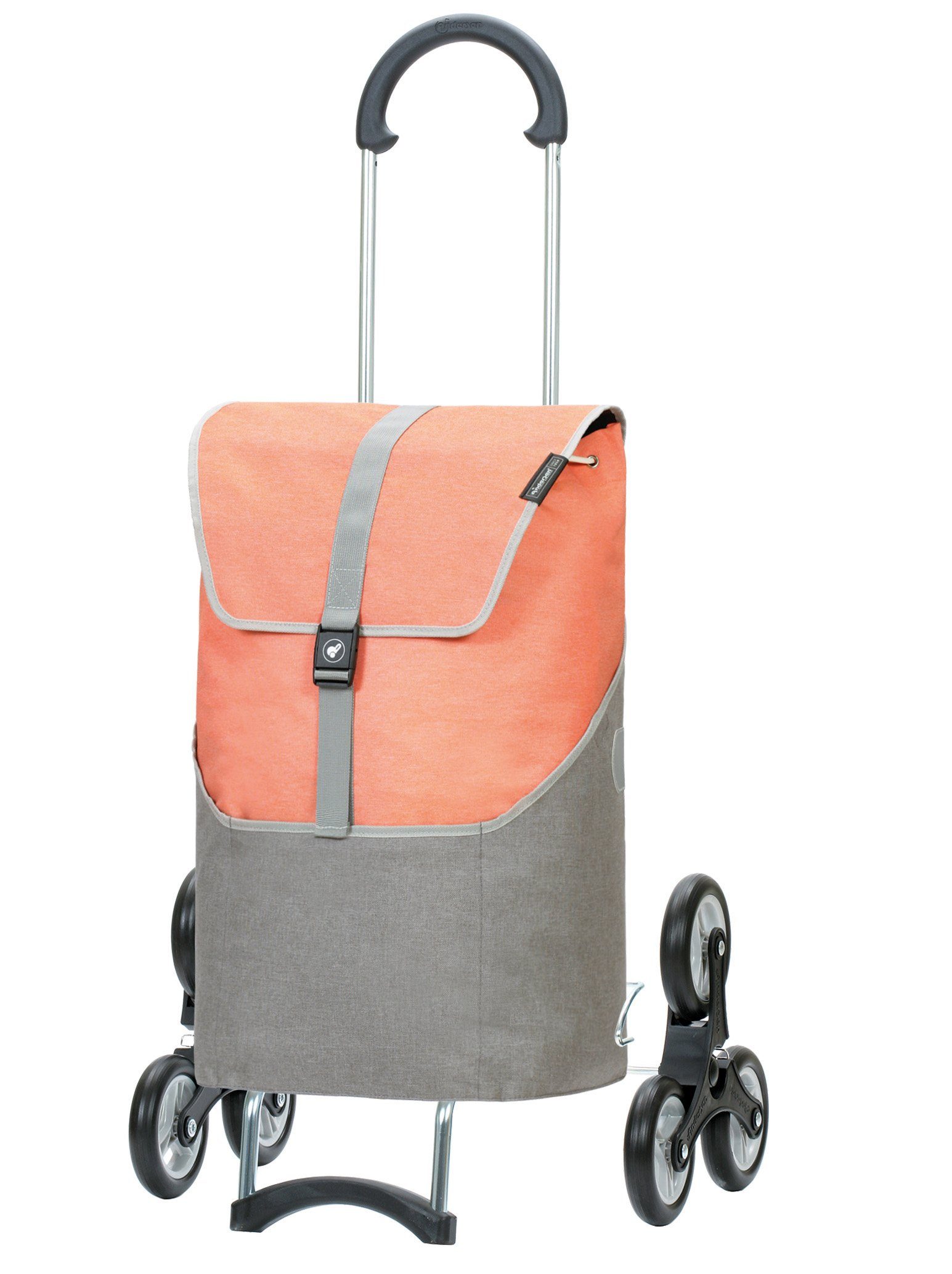 Produktbild von ANDERSEN Einkaufstrolley - Treppenst. Scala Sh. Hera Schwarz 47 L Einkaufsroller, Modern, Reflektor, Leichtgängig, Räder Abnehmbar, Treppensteiger