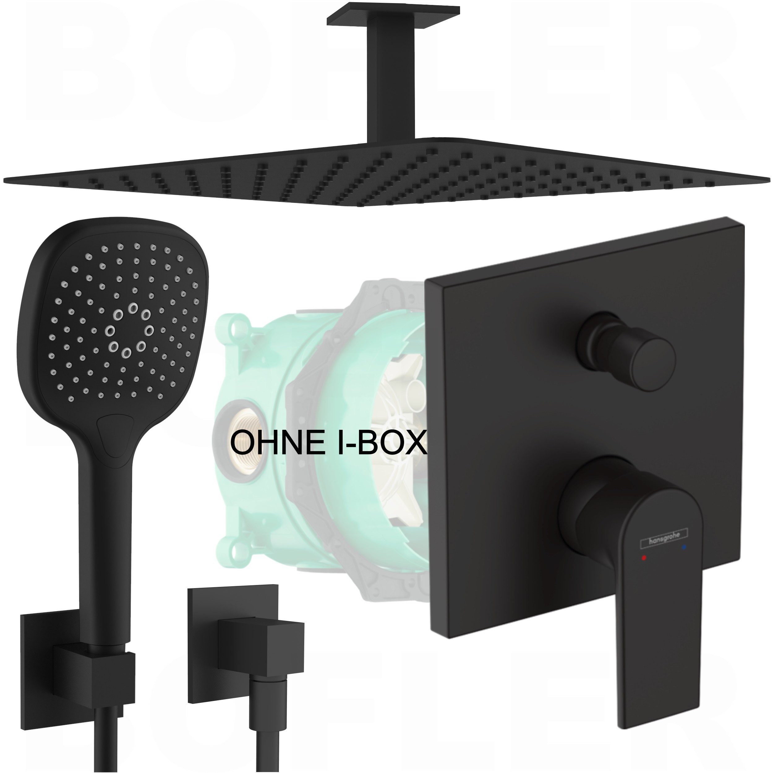 hansgrohe Duscharmatur Vernis Shape (Unterputz Duschsystem, Duschanlage, Du günstig online kaufen