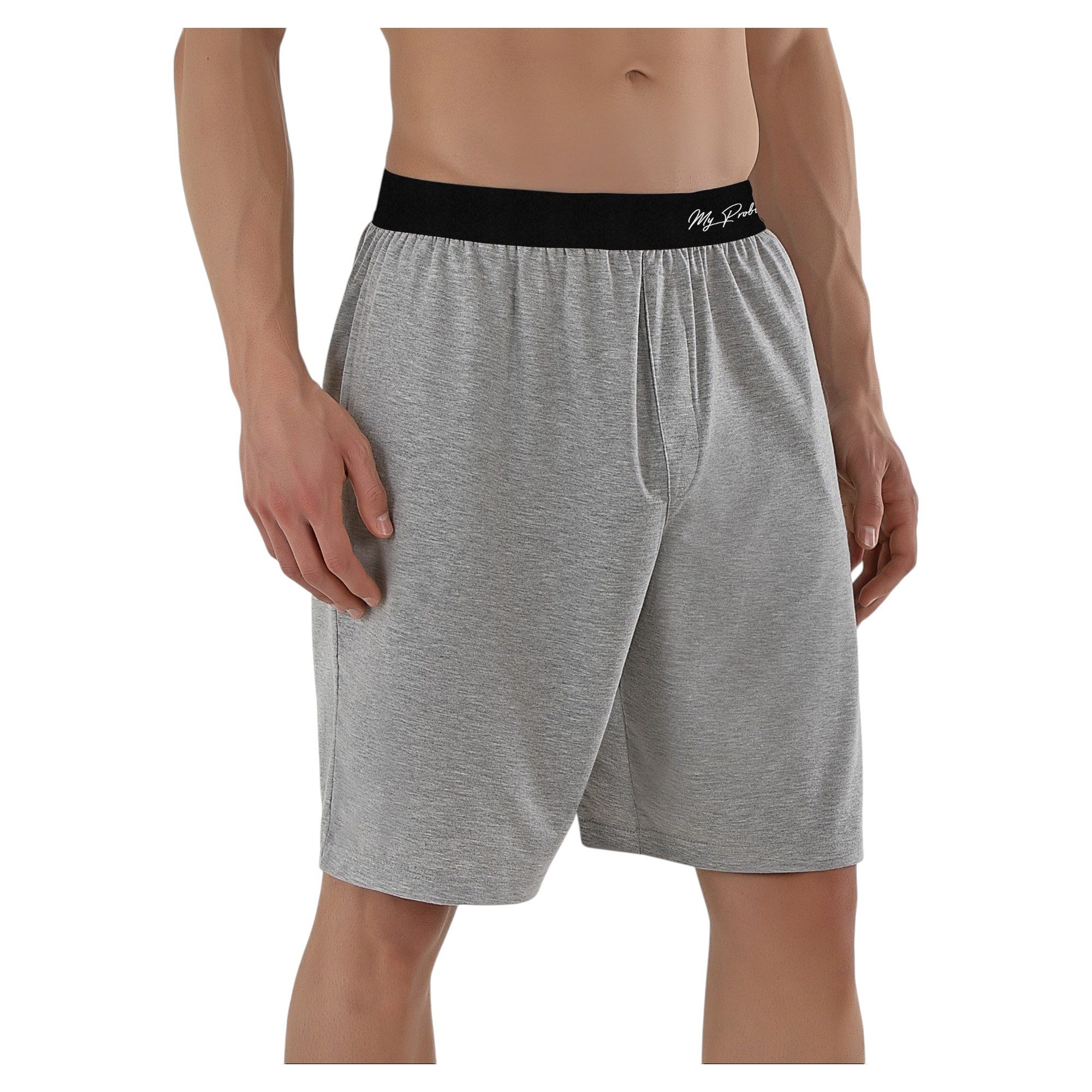 Myproblems Pyjamashorts Pyjamashorts Kurze Herren Schlafanzughose Jogger Schlafhose