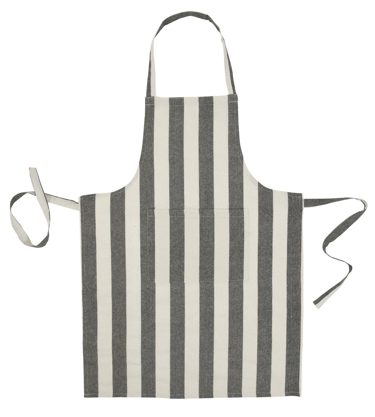 Magma Heimtex Kochschürze Schürze Grillschürze gestreift 80 cm x 35 cm Kopfschlaufe Vito, (1-tlg., 1 Stück), Aufgenähte Tasche