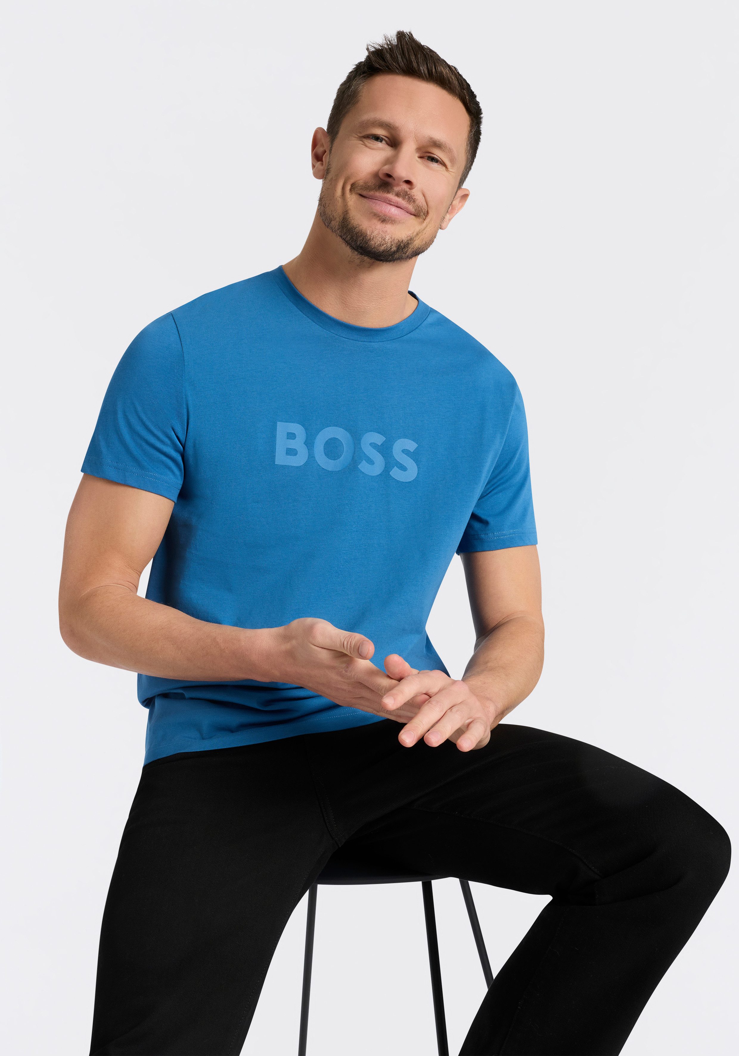 BOSS Strandshirt T-Shirt RN mit UV Schutz (SPF 50), Swimwear