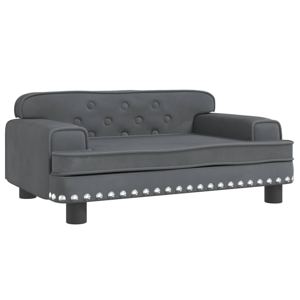 vidaXL Tierbett, Hundebett Dunkelgrau 70x45x30 cm günstig online kaufen