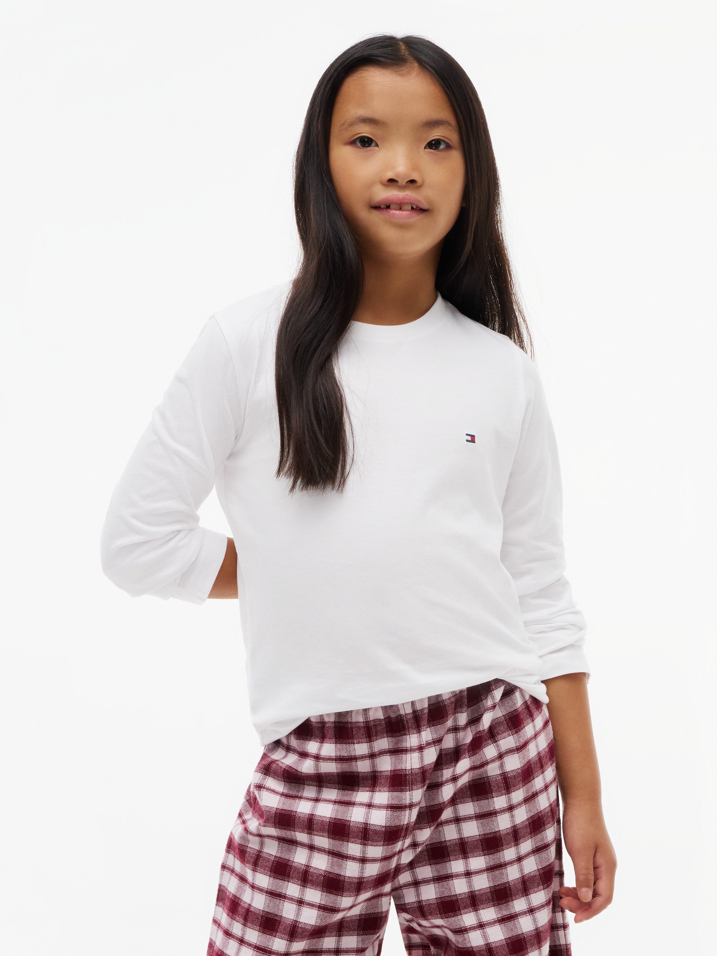 Tommy Hilfiger Underwear Longsleeve 2PK Signature Langarm-Lounge-Shirts aus Jersey