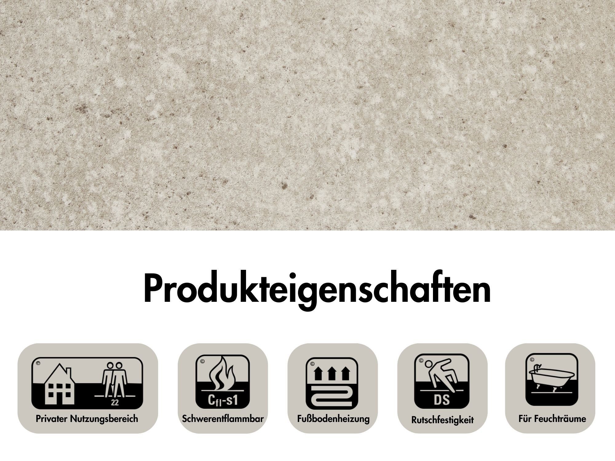 misento Vinylboden Mirage in Fliesen- und Steinoptik, für Feuchtraum- und Privatbereiche, PVC Bodenbelag Meterware 200/400 cm breit, Stärke 2,8 mm
