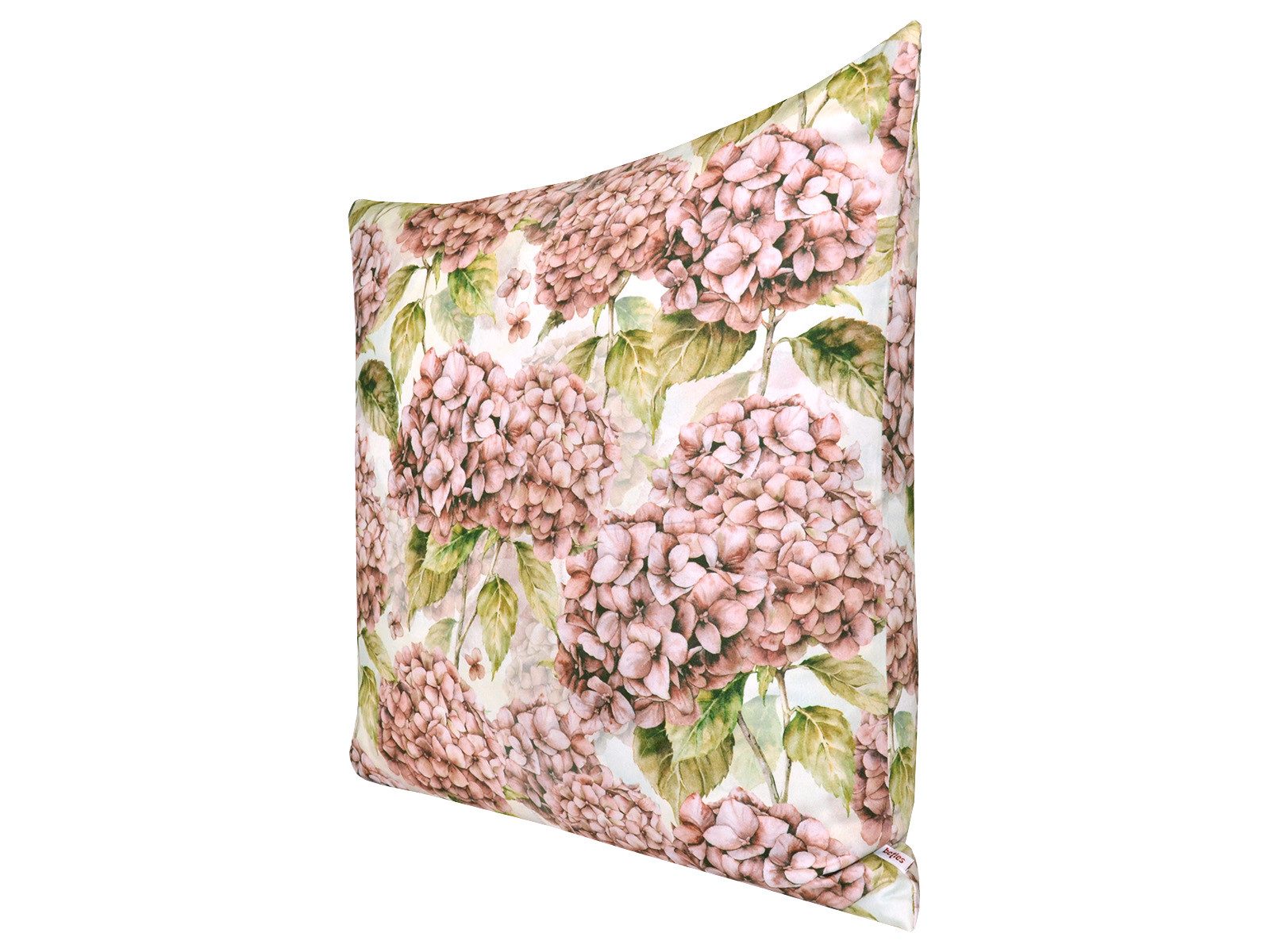 beties Kissenhülle Landlust-Hortensie, (1 Stück), 100% Baumwolle, Hortensien in burgundy-rose, verschiedene Größen