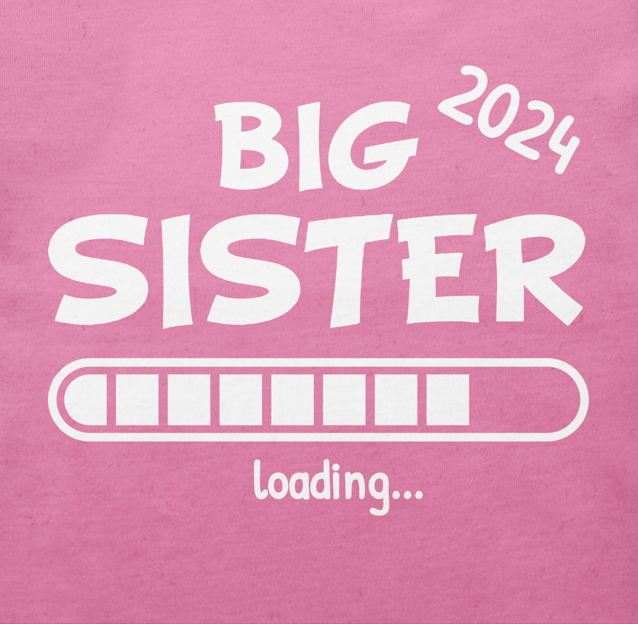 Shirtracer Sister Pink Big Geschwister Schwester loading T-Shirt 2024 1 und Bruder