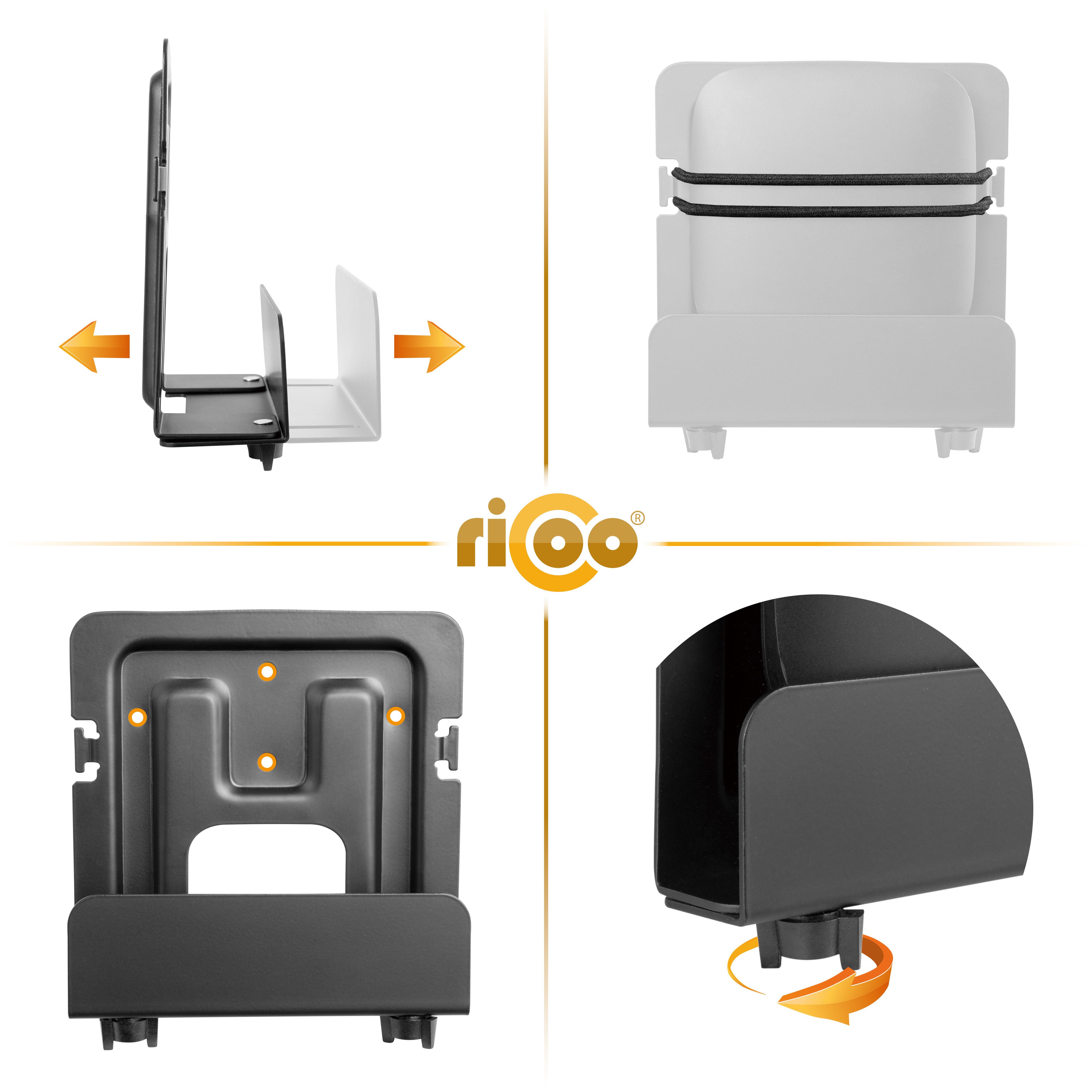 RICOO Streaming Box-Halterung IP-TV Set-Top Boxen Wand-Halterung Aufhängung Befestigung Z0602, (Universal-Halterung für Mediaplayer, 1-tlg., max. Belastbar-keit – Bild 3 von 5