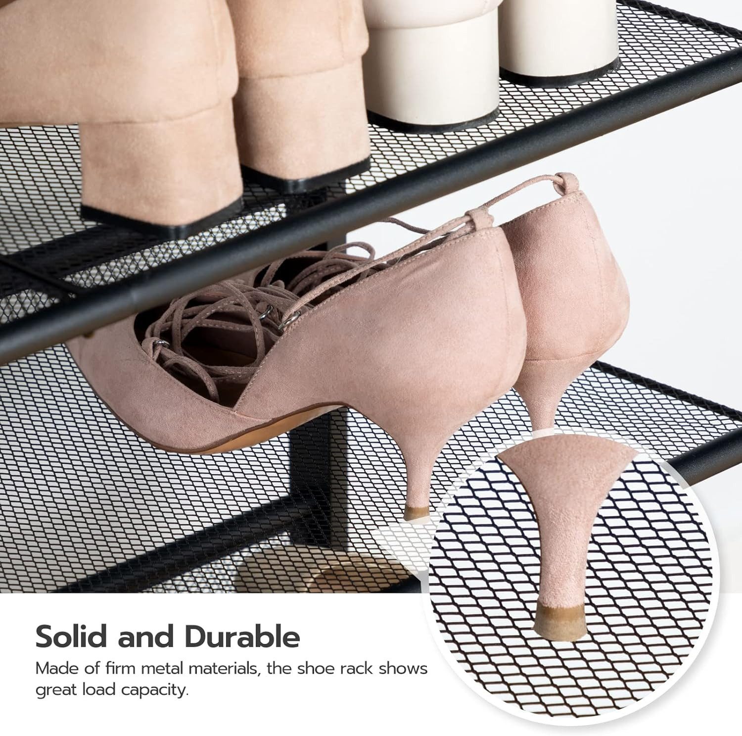 Hoobro Schuhregal 5-stöckiges Schuhablage, Schuhschrank, verstellbares günstig online kaufen
