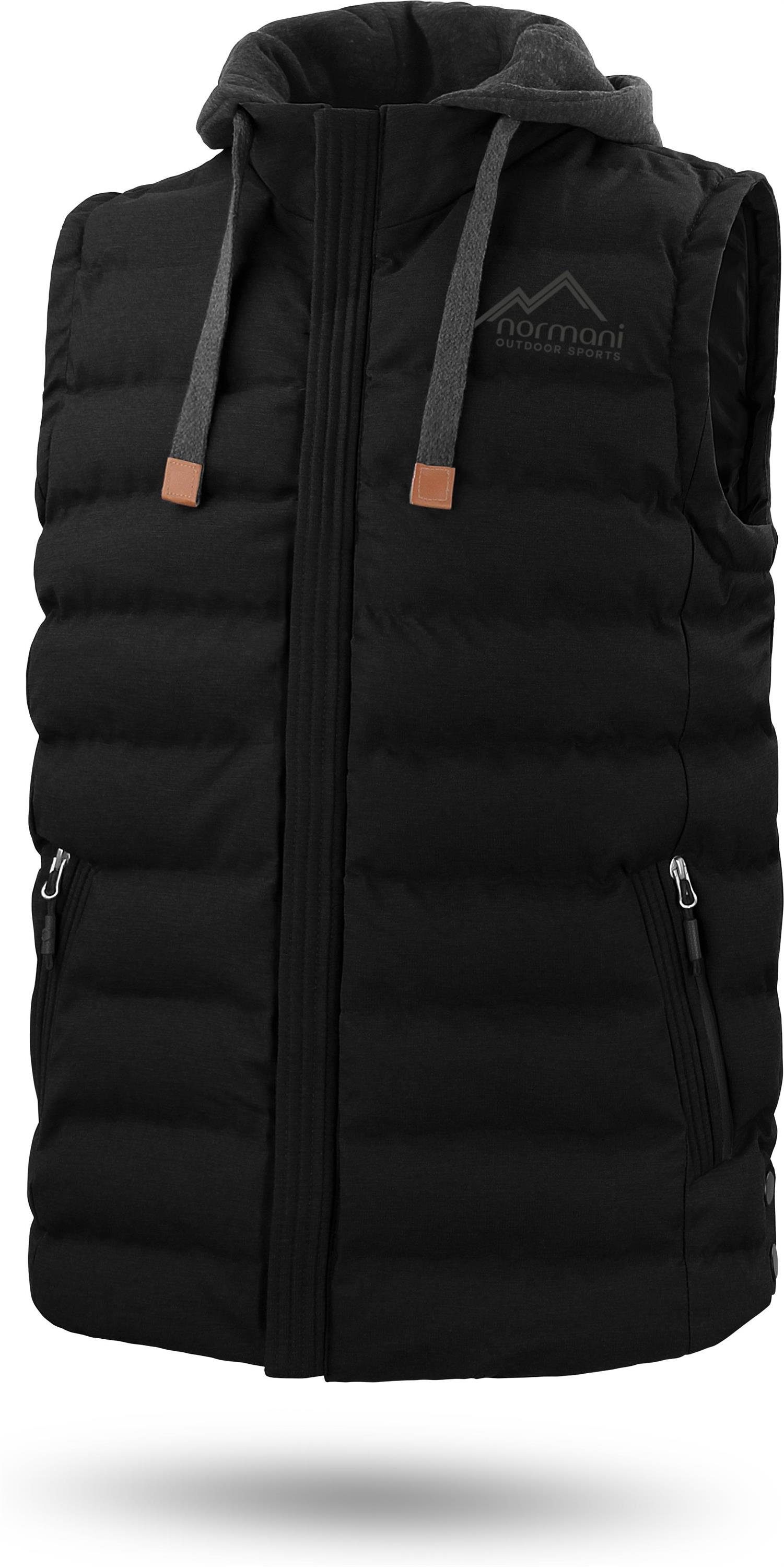 normani Steppweste Herren Winter-Steppweste Nanaimo Wattierte Winterweste - winddichter Bodywarmer Weste mit Kapuze