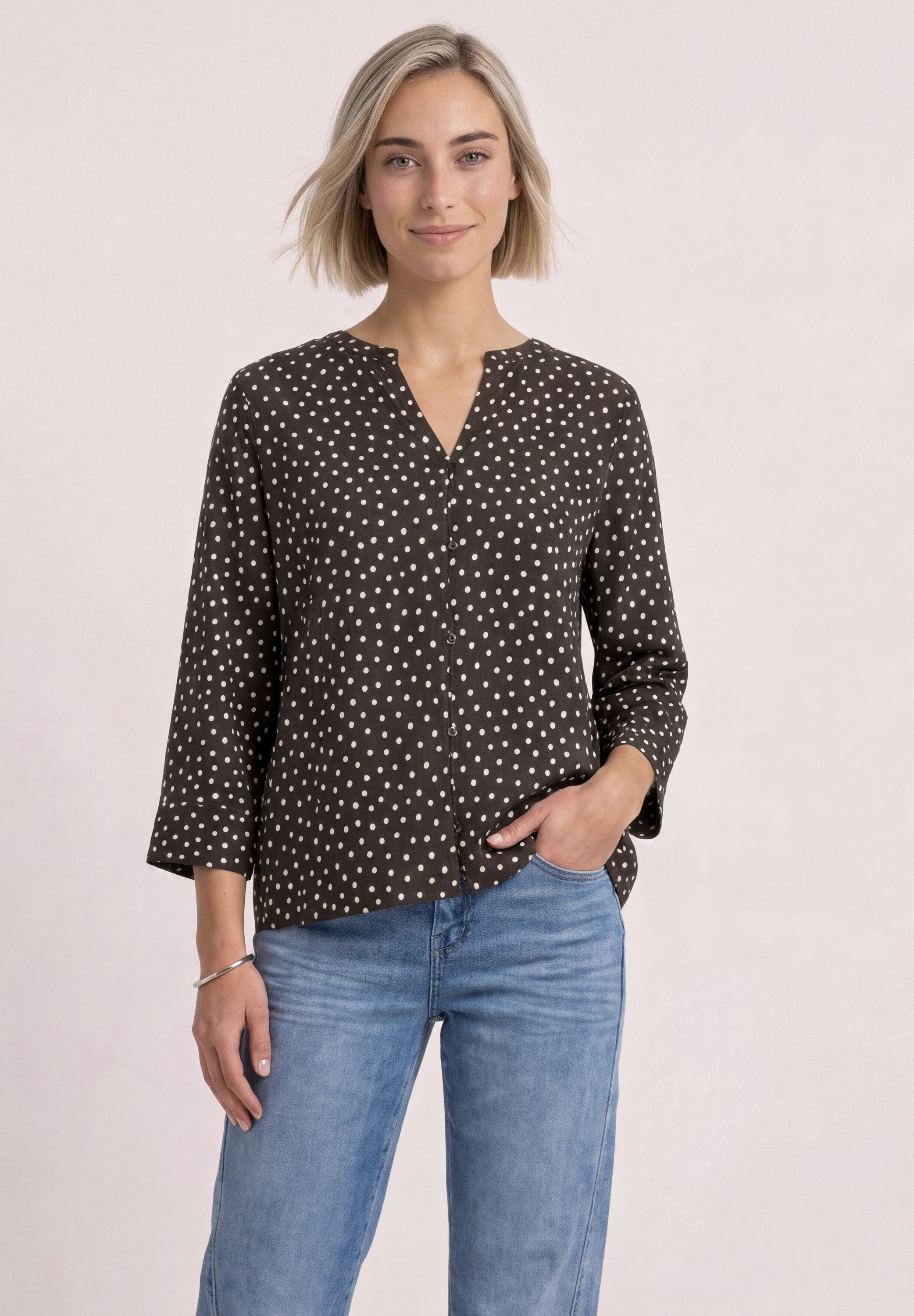STREET ONE Shirtbluse mit Punkten