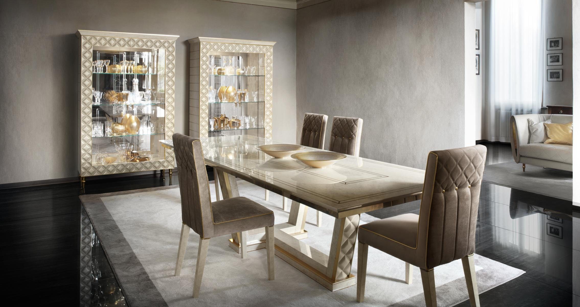 luxus Rokoko royal Stühle 8 Esstisch Essgruppe, Tisch Jugendstil + arredoclassic™ Möbel Esszimmer JVmoebel Barock