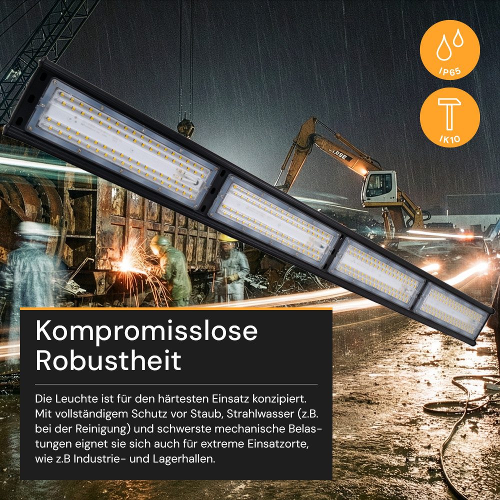 ENOVALITE LED Arbeitsleuchte ENOVALITE LED Hallenstrahler HighBay 200 W 5000 K Neutralweiß Schwarz, LED fest integriert, Tageslichtweiß