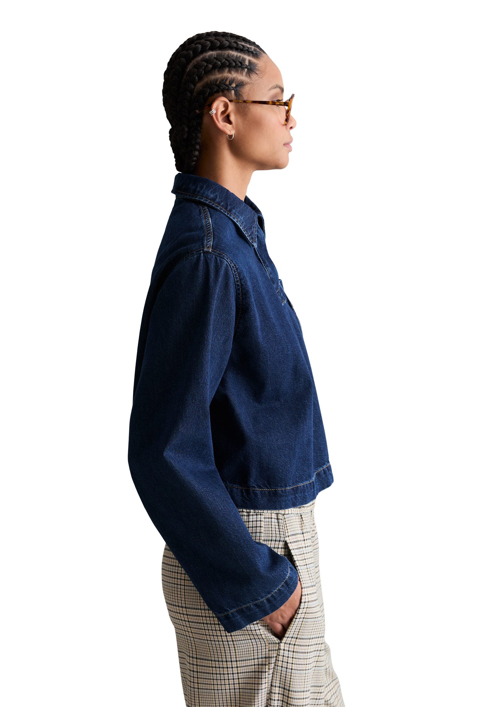 Marc O'Polo DENIM Langarmbluse aus reiner Bio-Baumwolle günstig online kaufen