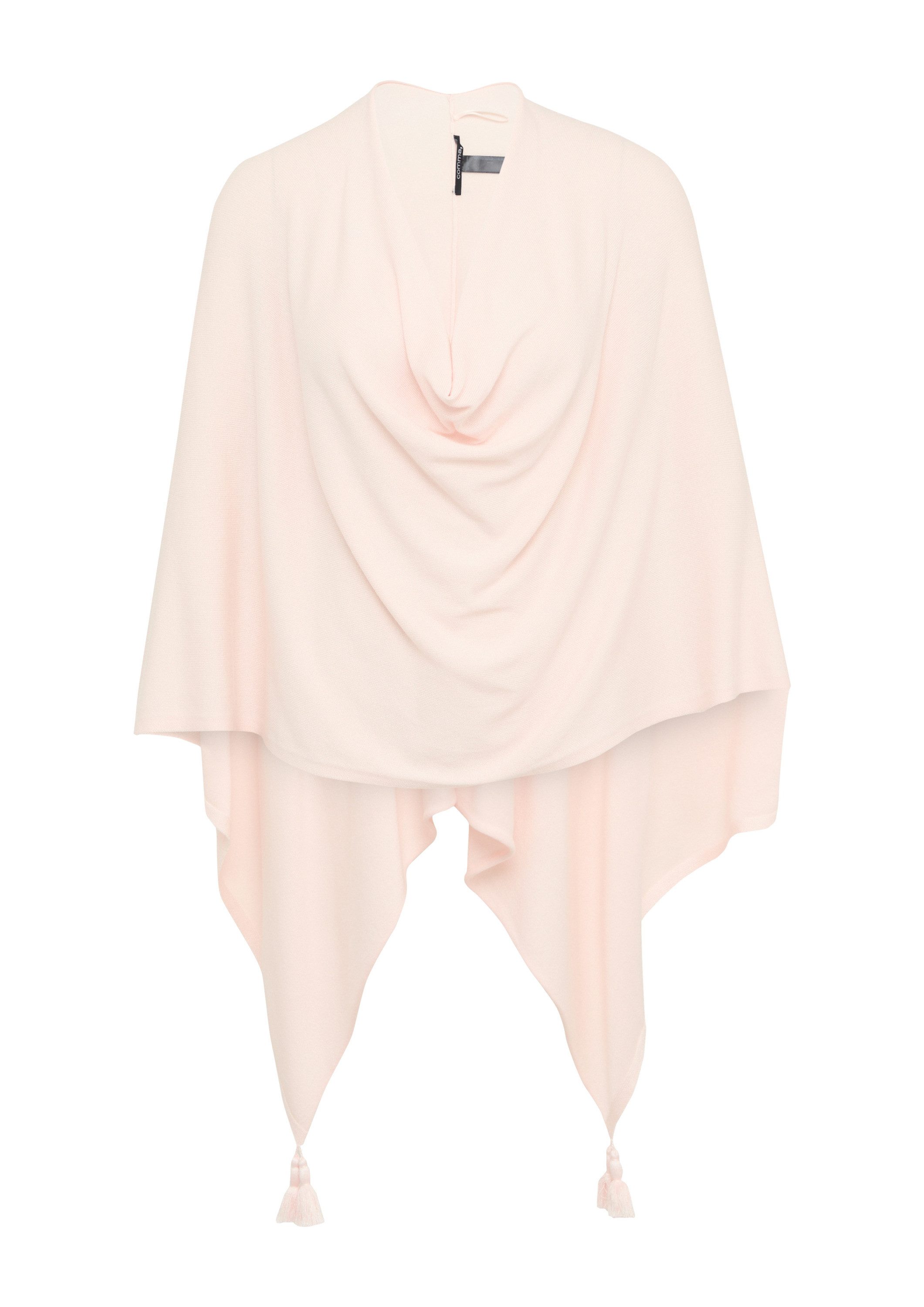 comma Poncho Indoor-Poncho Poncho aus Feinstrick mit Quasten günstig online kaufen