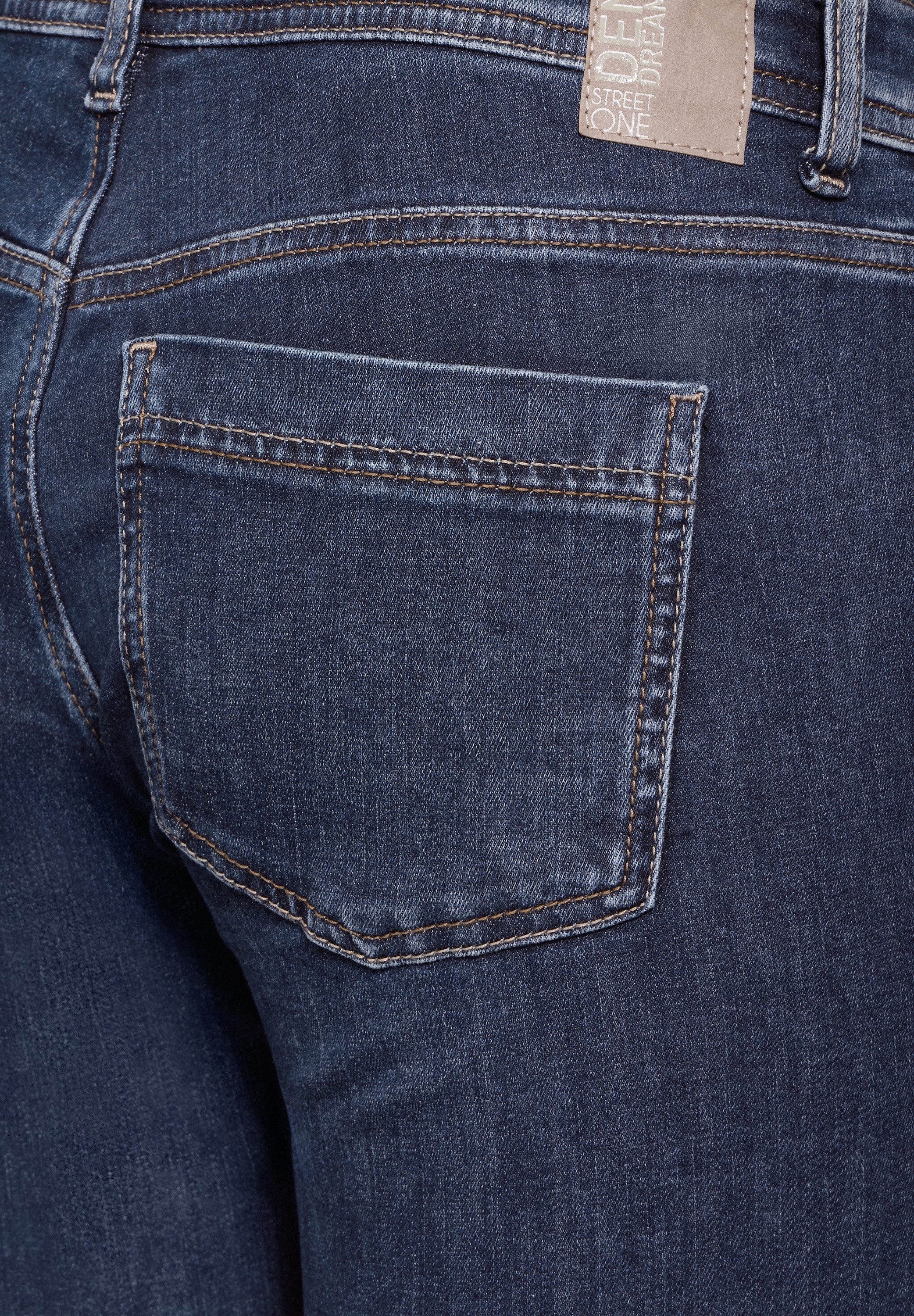 STREET ONE Regular-fit-Jeans Middle Waist