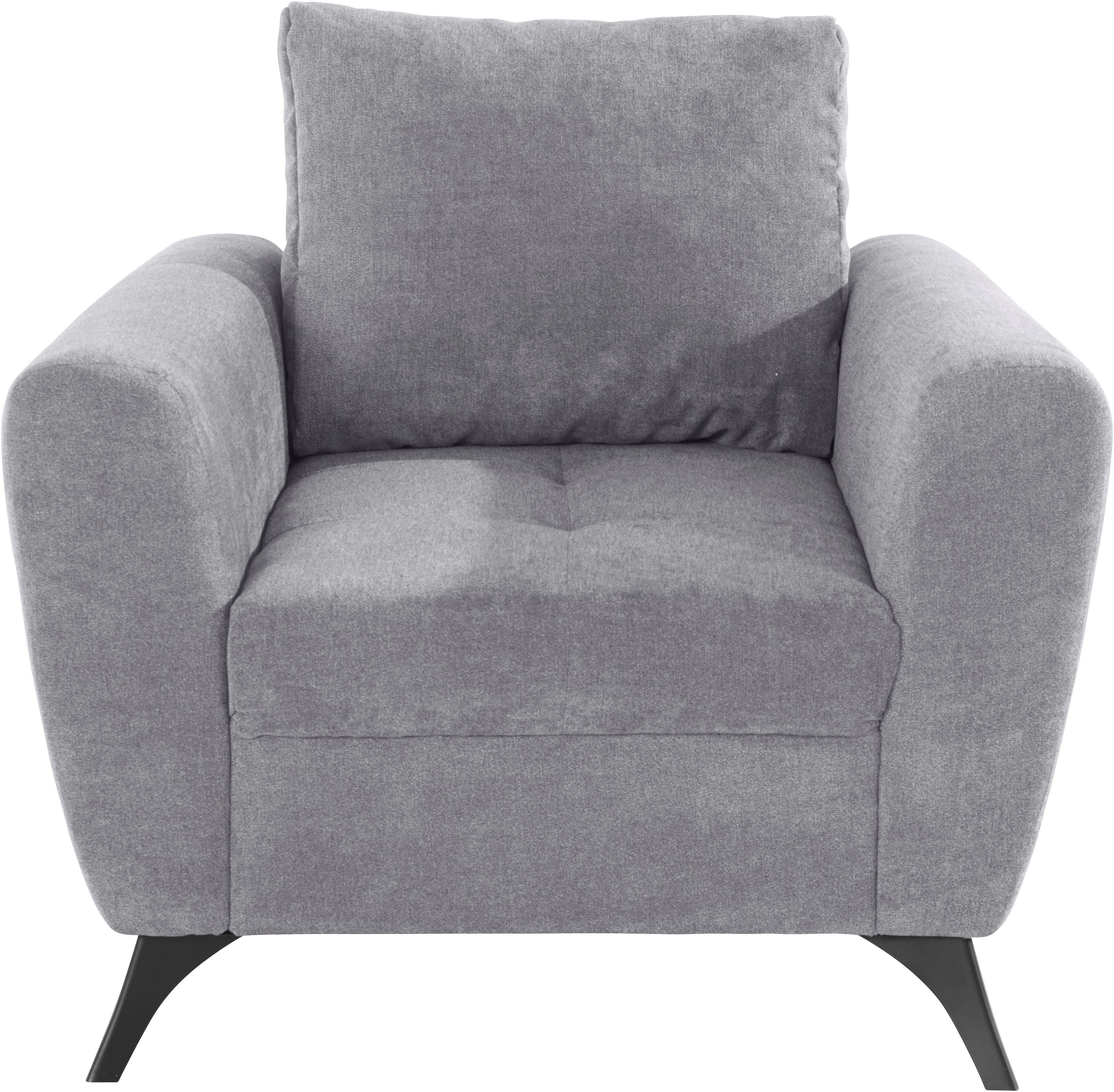 INOSIGN Sessel Kissen auch lose Sitzbereich, clean-Bezug, im mit Lörby, Steppung feine Aqua