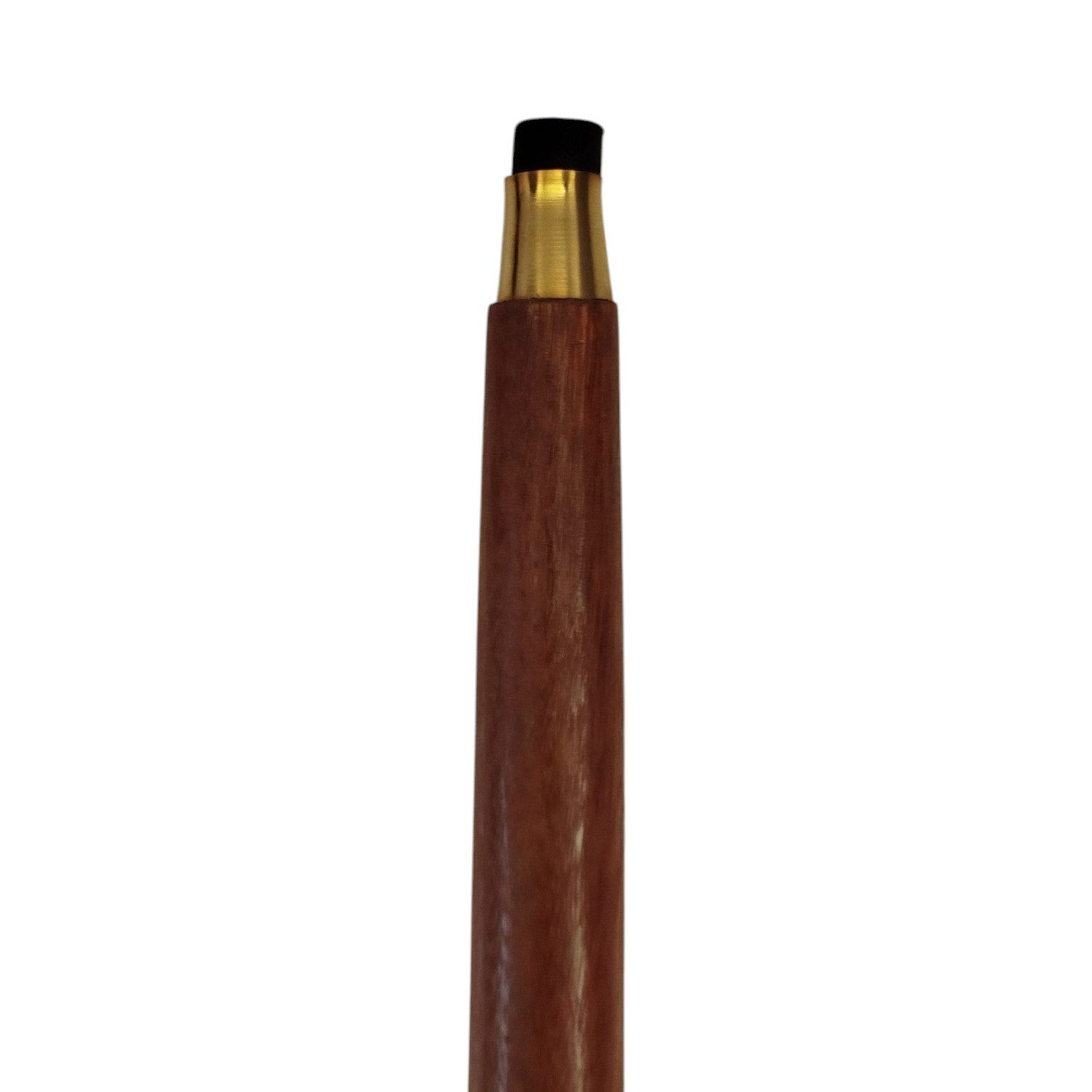 FTWdesign Frackstock Blattornament Spazierstock aus Holz mit goldenem Griff aus Metall