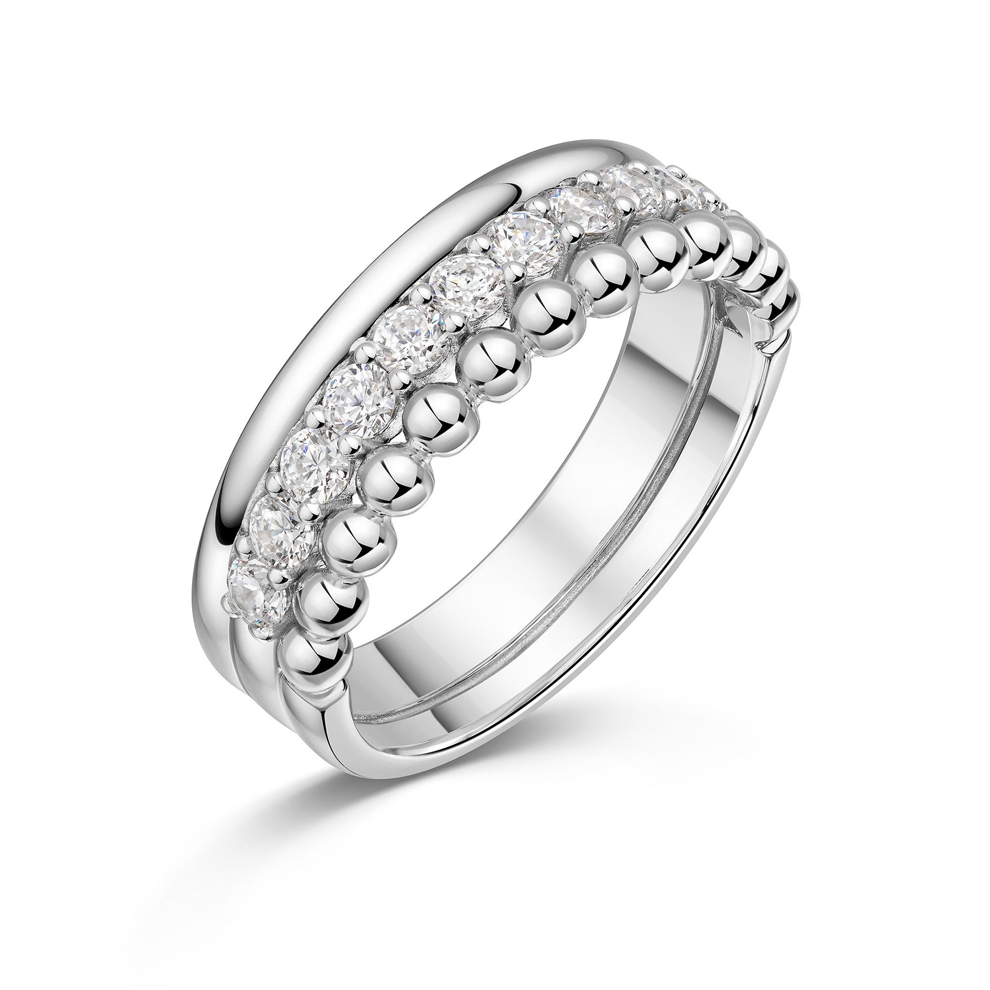 Fingerring Schmuck Geschenk Silber 925 Damenring Ring Krone