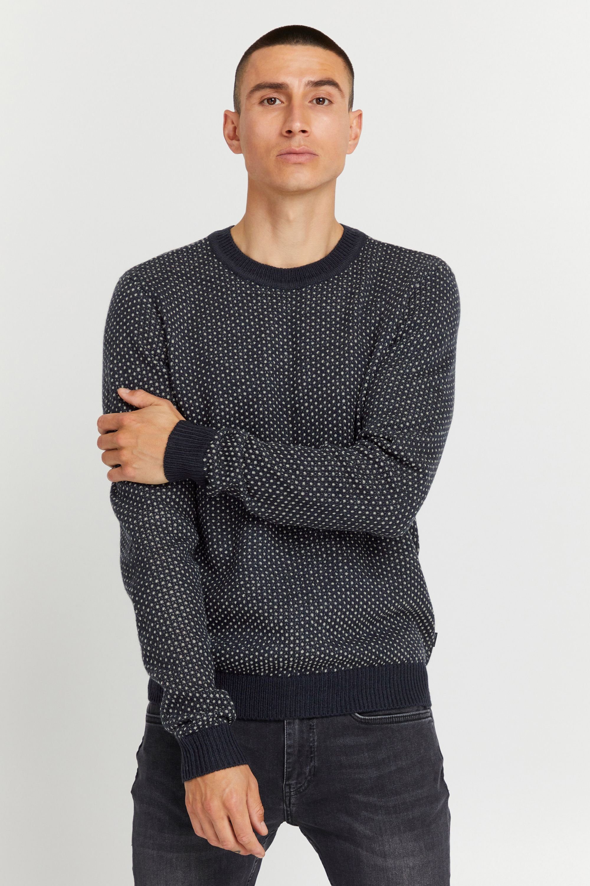 Casual Friday Strickpullover Karl structured crew neck knit 20504528