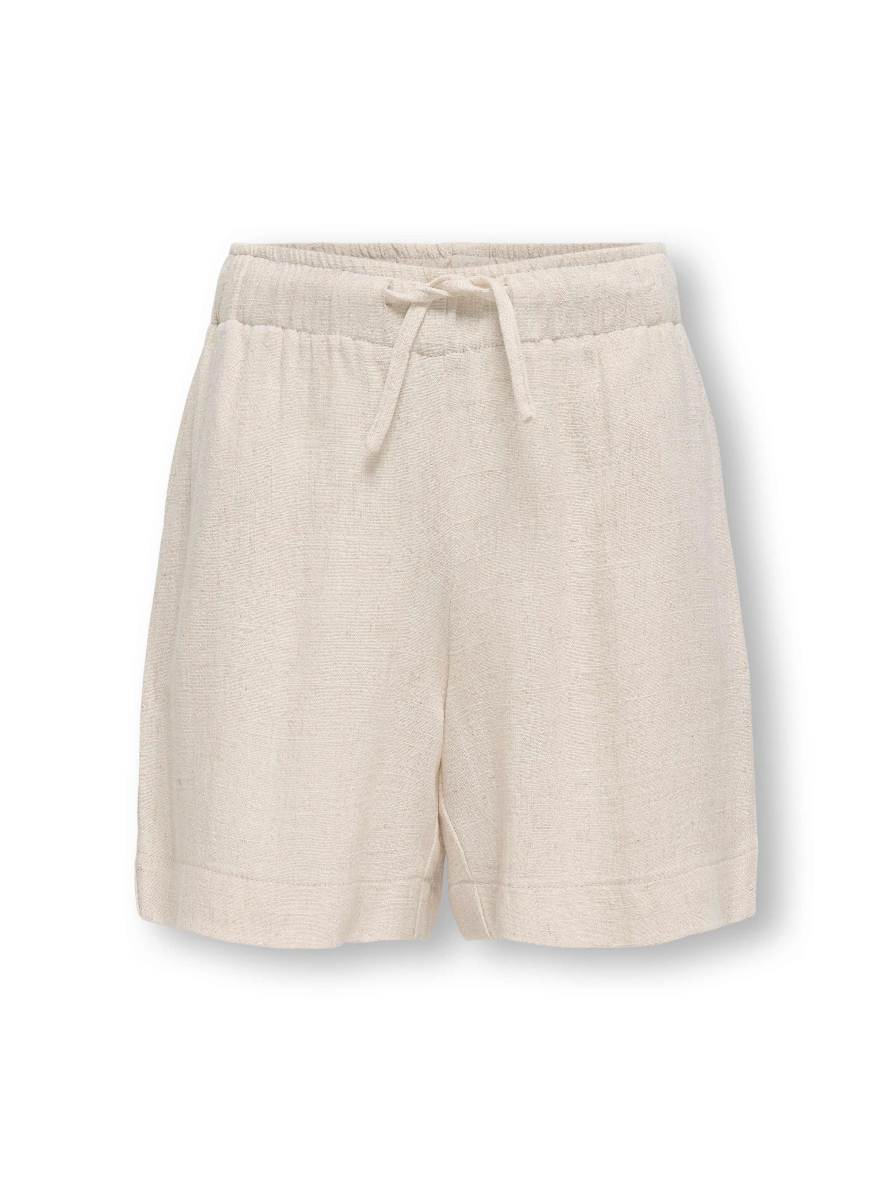 KIDS ONLY Shorts KOGSIESTA PULL-UP LINEN BLEND SHORTS PNT in Leinenoptik