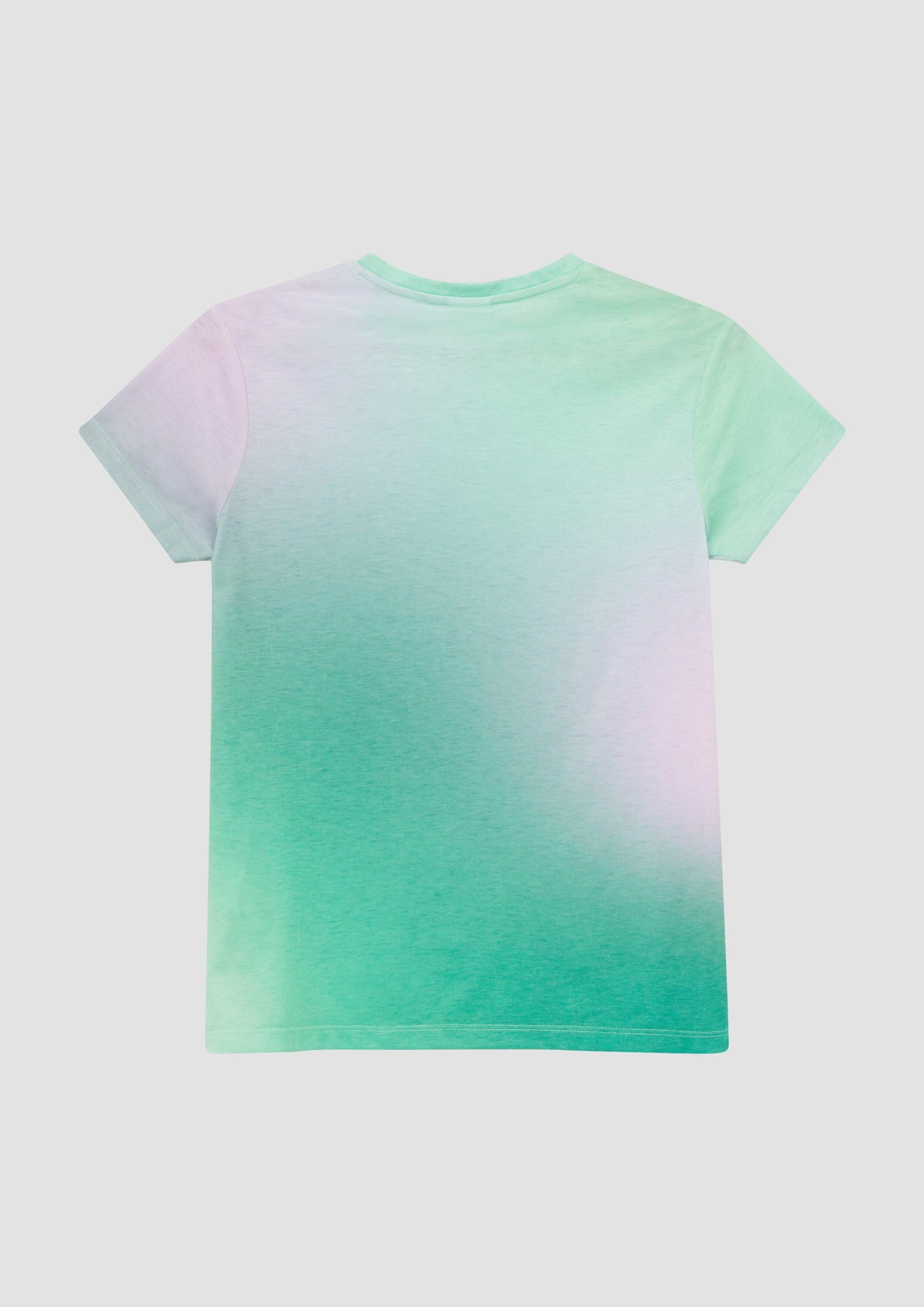 s.Oliver Kurzarmshirt T-Shirt T-Shirt mit Farbverlauf im Loose Fit