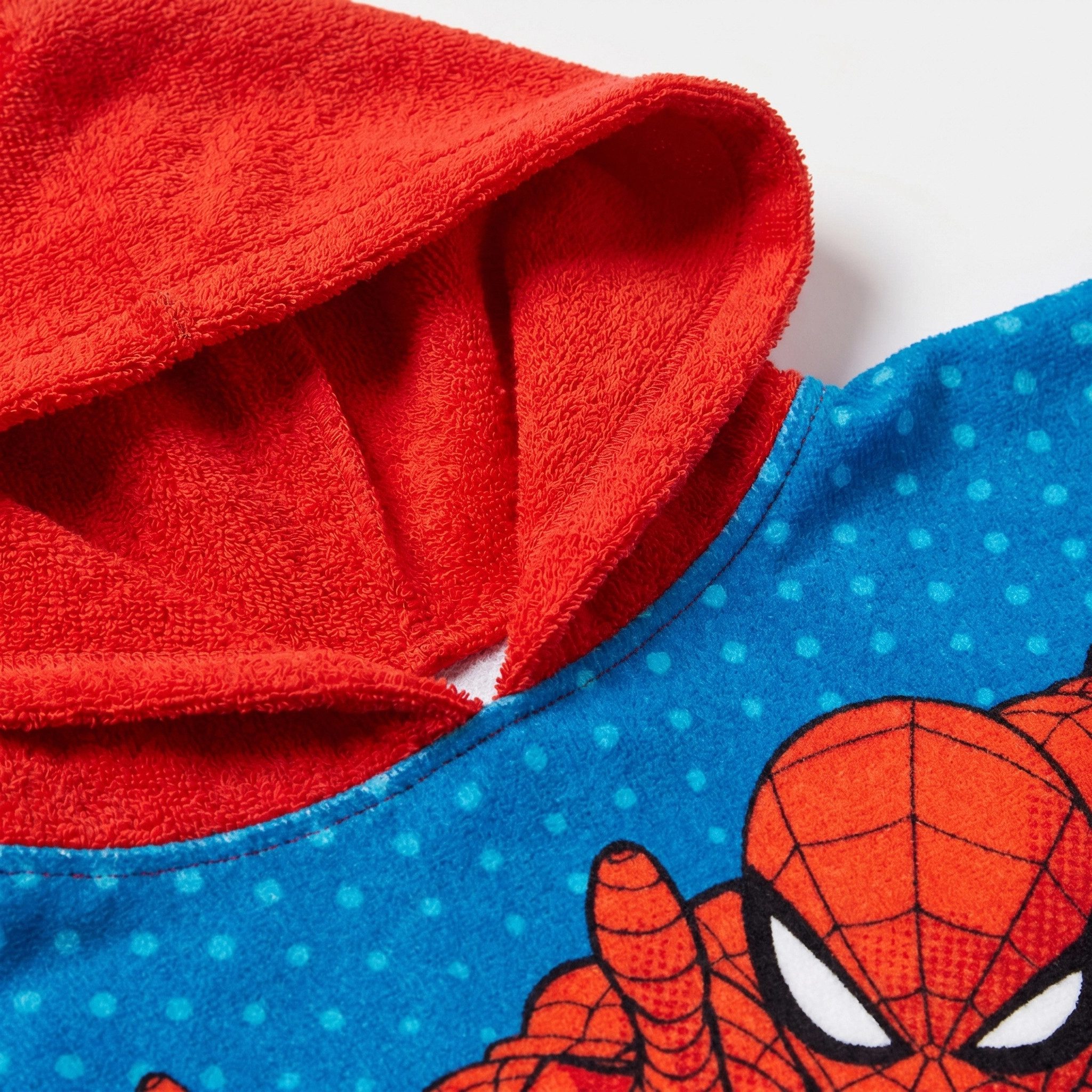 MARVEL Badeponcho Marvel Spiderman Kinder Poncho Badeponcho 100% Baumwolle, Baumwolle, Kapuze, Kinderponcho