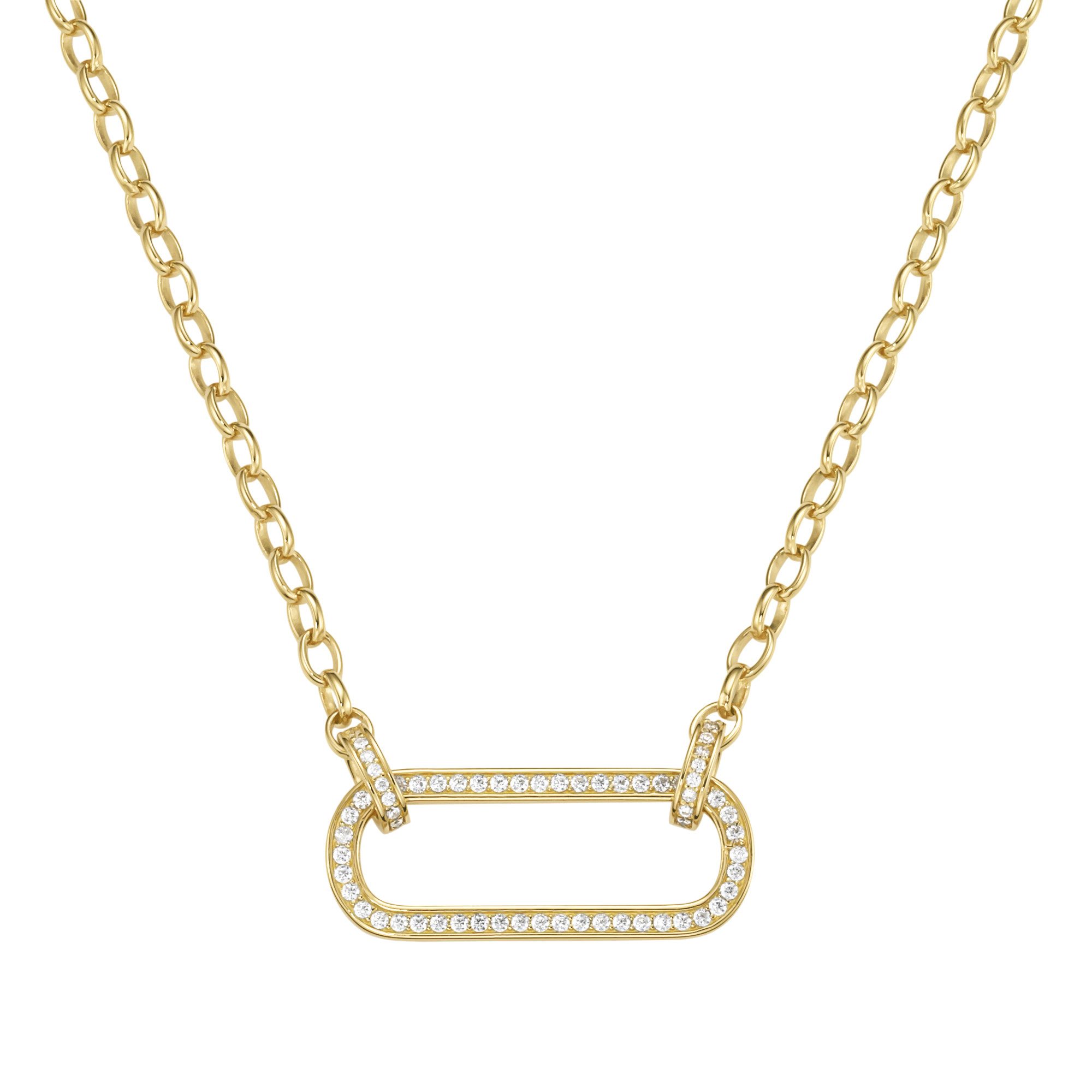 Collier mit Zirkonia, Silber 925