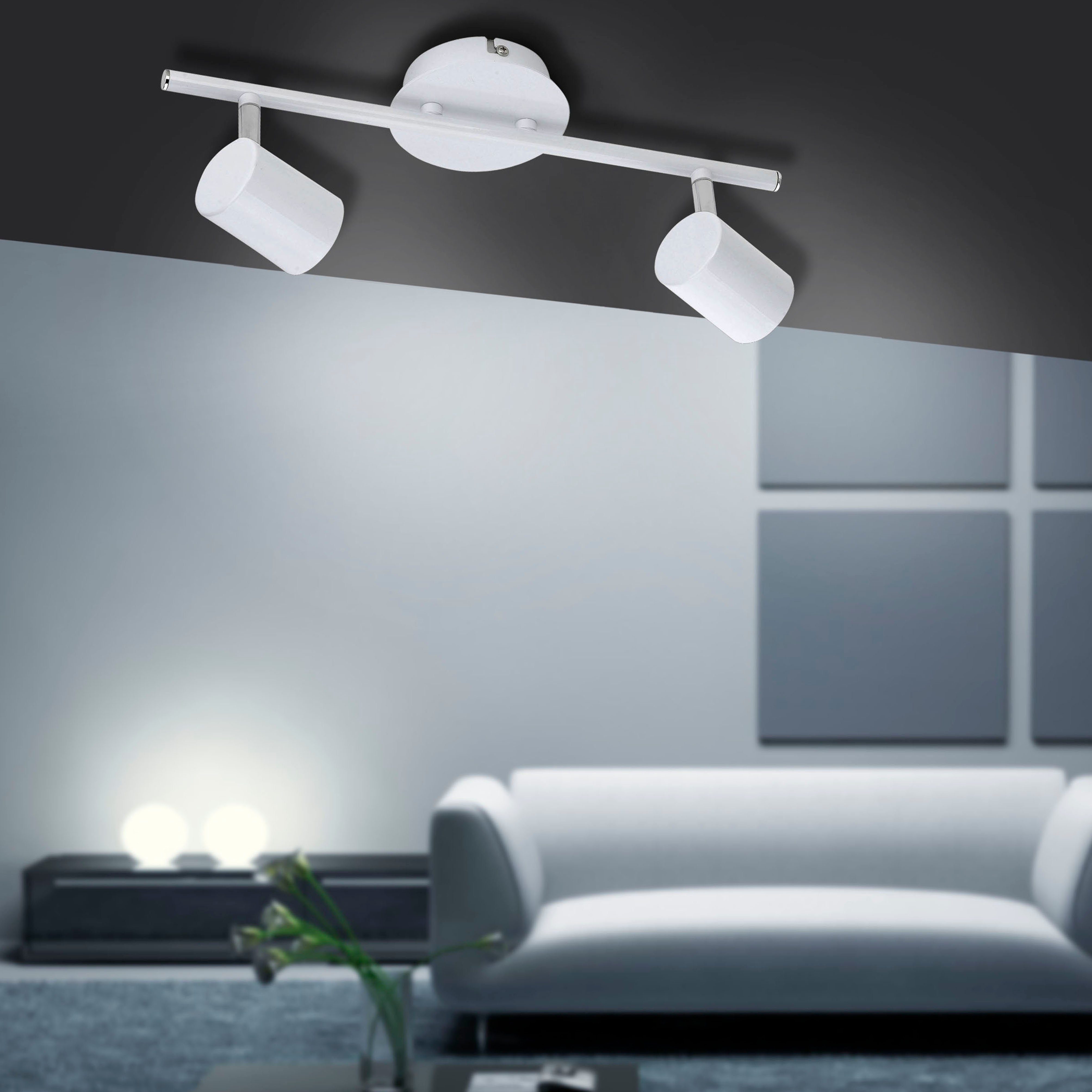 Leuchten Direkt gemütliches für Warmweißes TARIK, Licht Deckenleuchte LED, LED ein Ambiente Warmweiß, wechselbar
