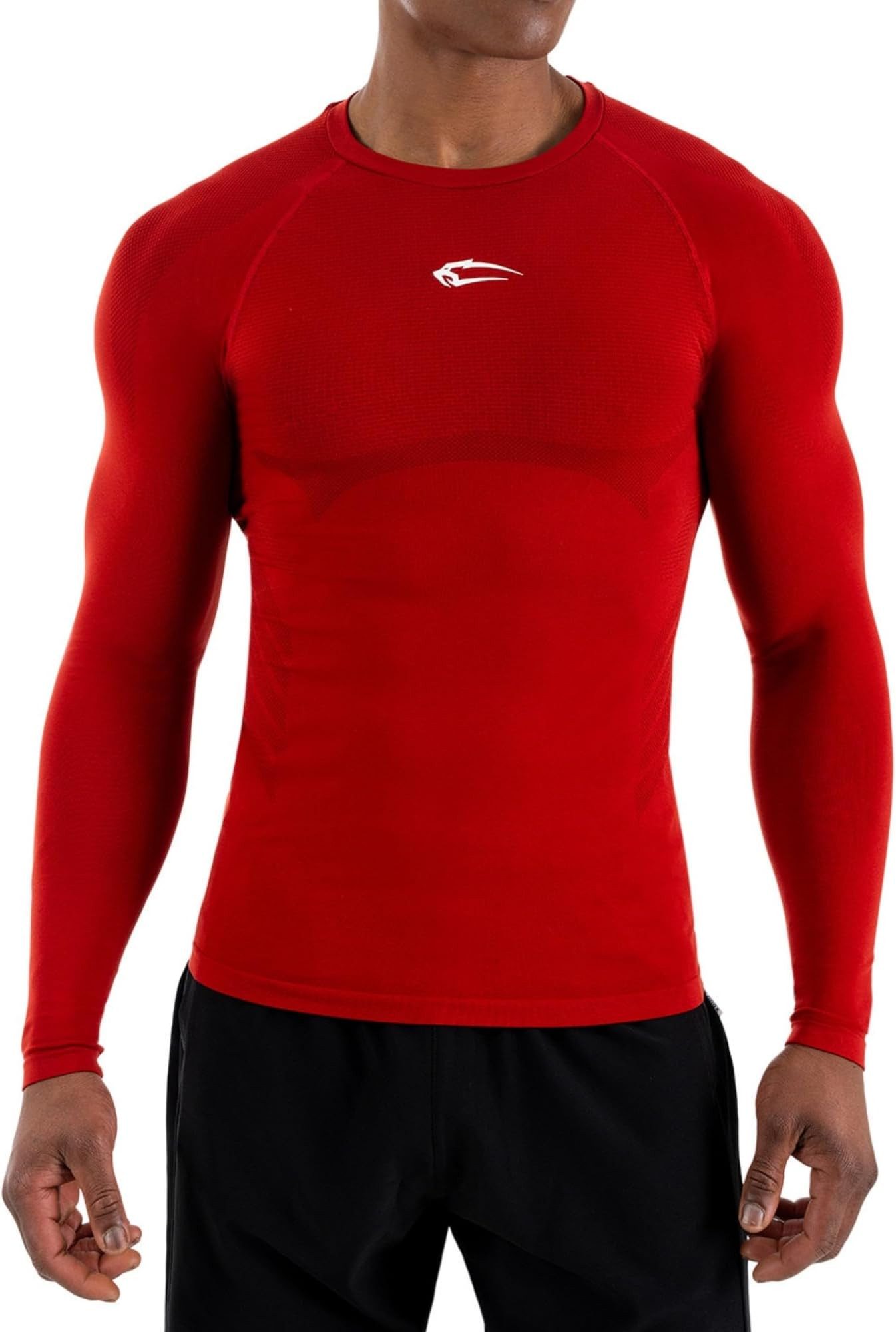 Smilodox Longsleeve Carnos, Compression Shirt Herren, Langarmshirt für Gym & Training Compression Fit, Seamless, atmungsaktiv, Body Mapping, Stretch