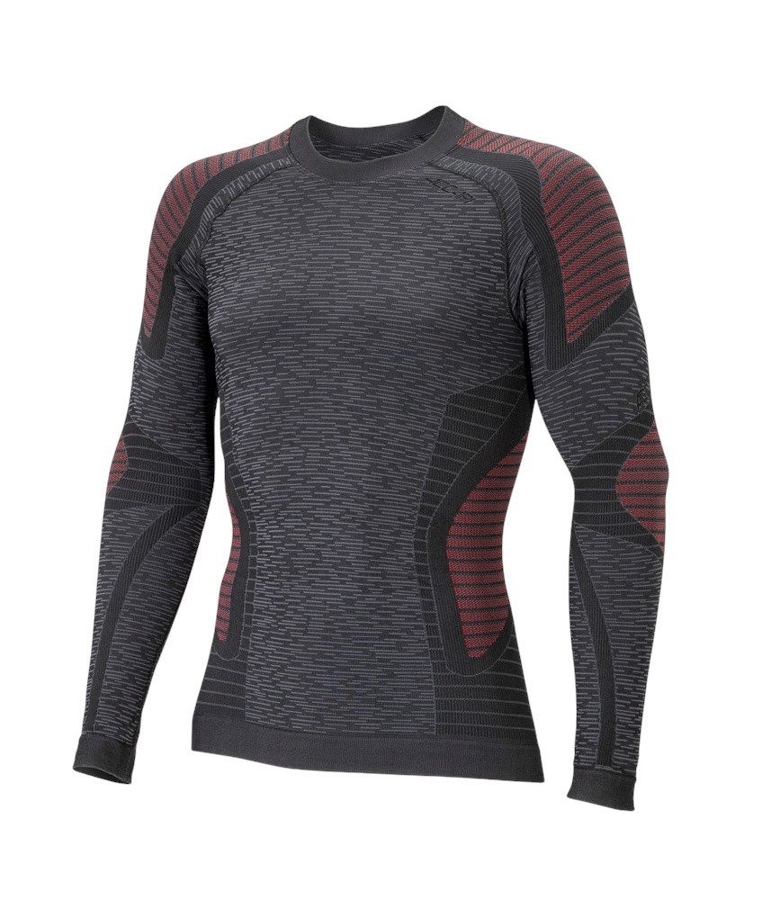 Langarmshirt Ergocycle Long Sleeve Shirt Unterwäsche anthrazitgrau/rot Herren