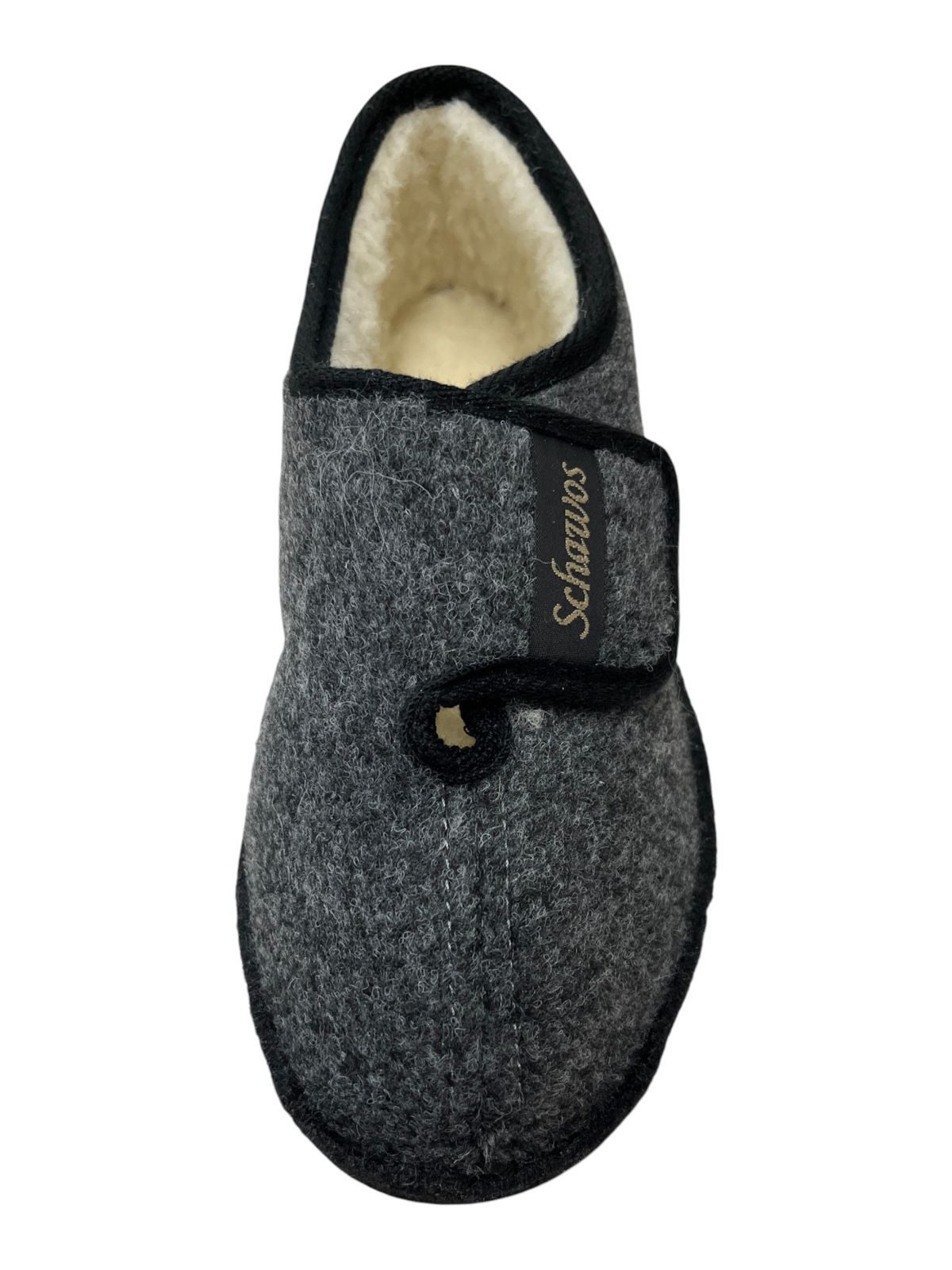 SCHAWOS Schawos Damen Hausschuh 2064-24 schwarz/dk grau Hausschuh