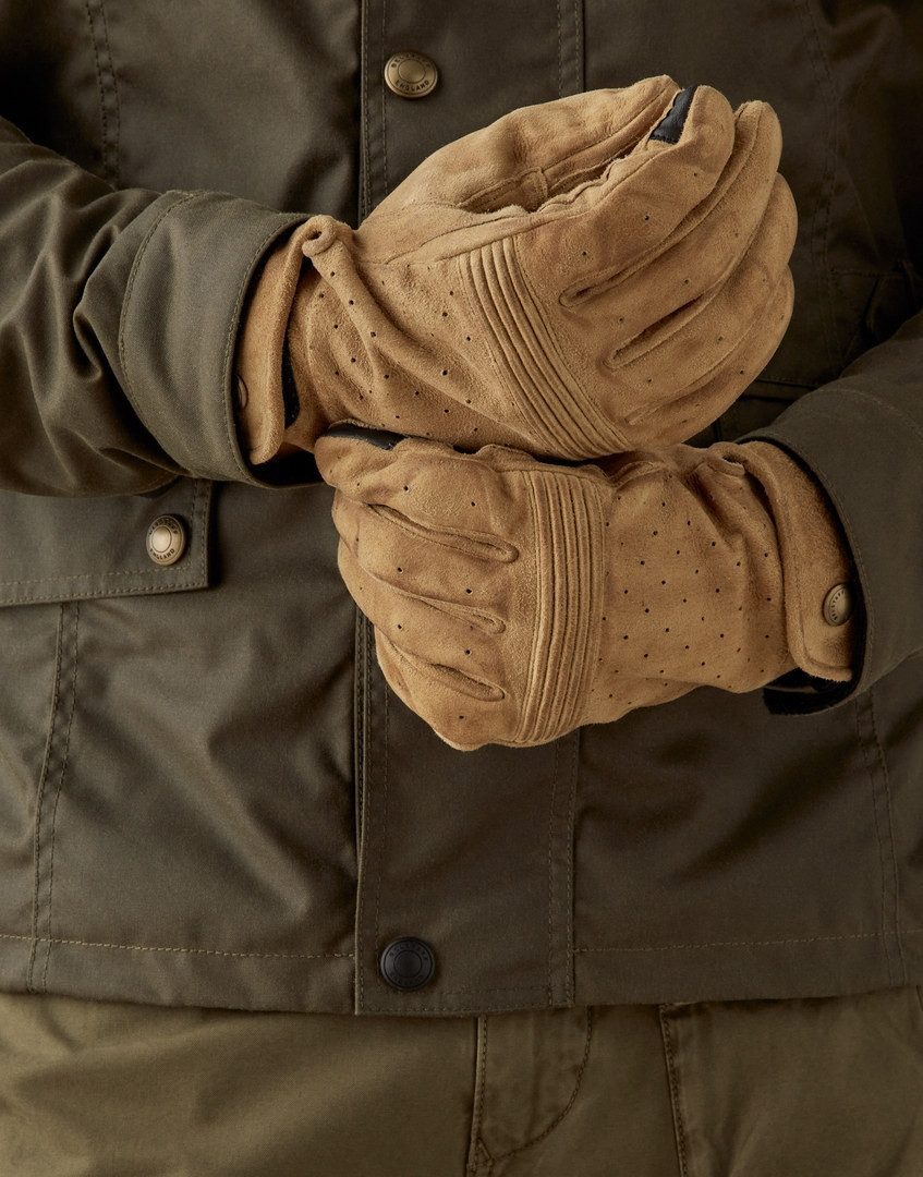 Belstaff Motorradhandschuhe Montgomery Perforierte Motorradhandschuhe