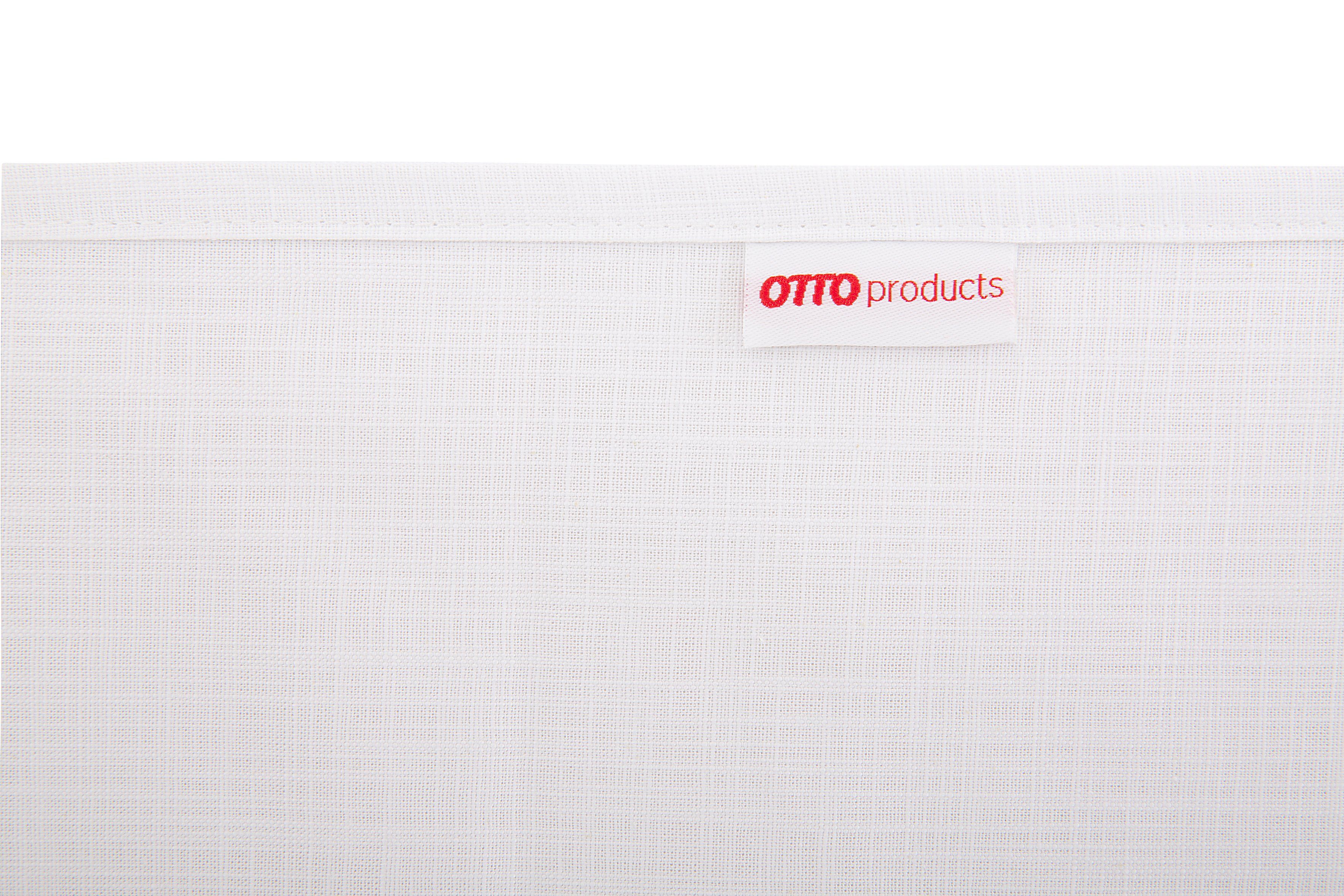OTTO products Mitteldecke Anjella, Weihnachtsdeko (1-tlg), weiß aus Bio-Baumwolle